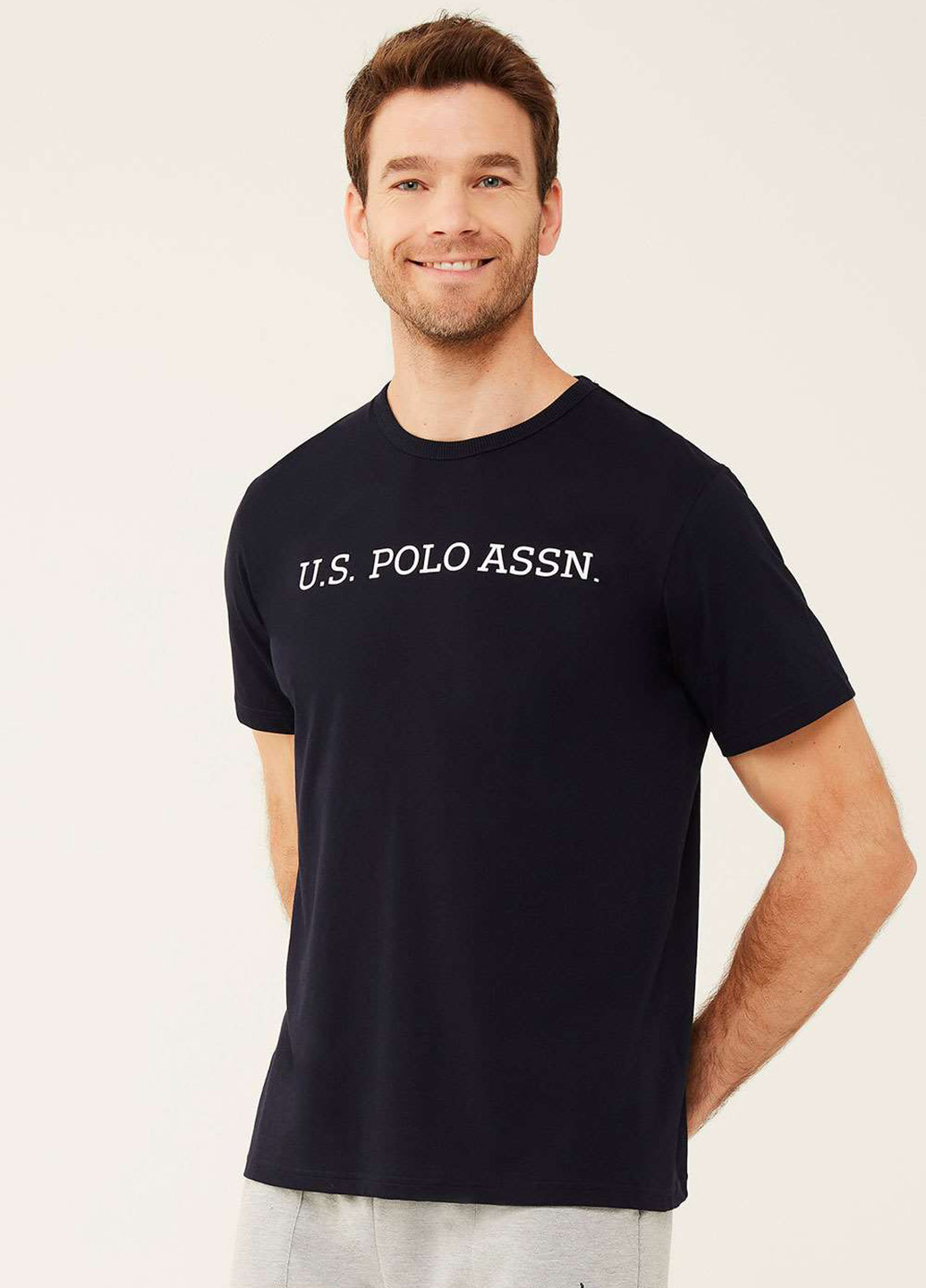 Черная футболка U.S. Polo Assn.