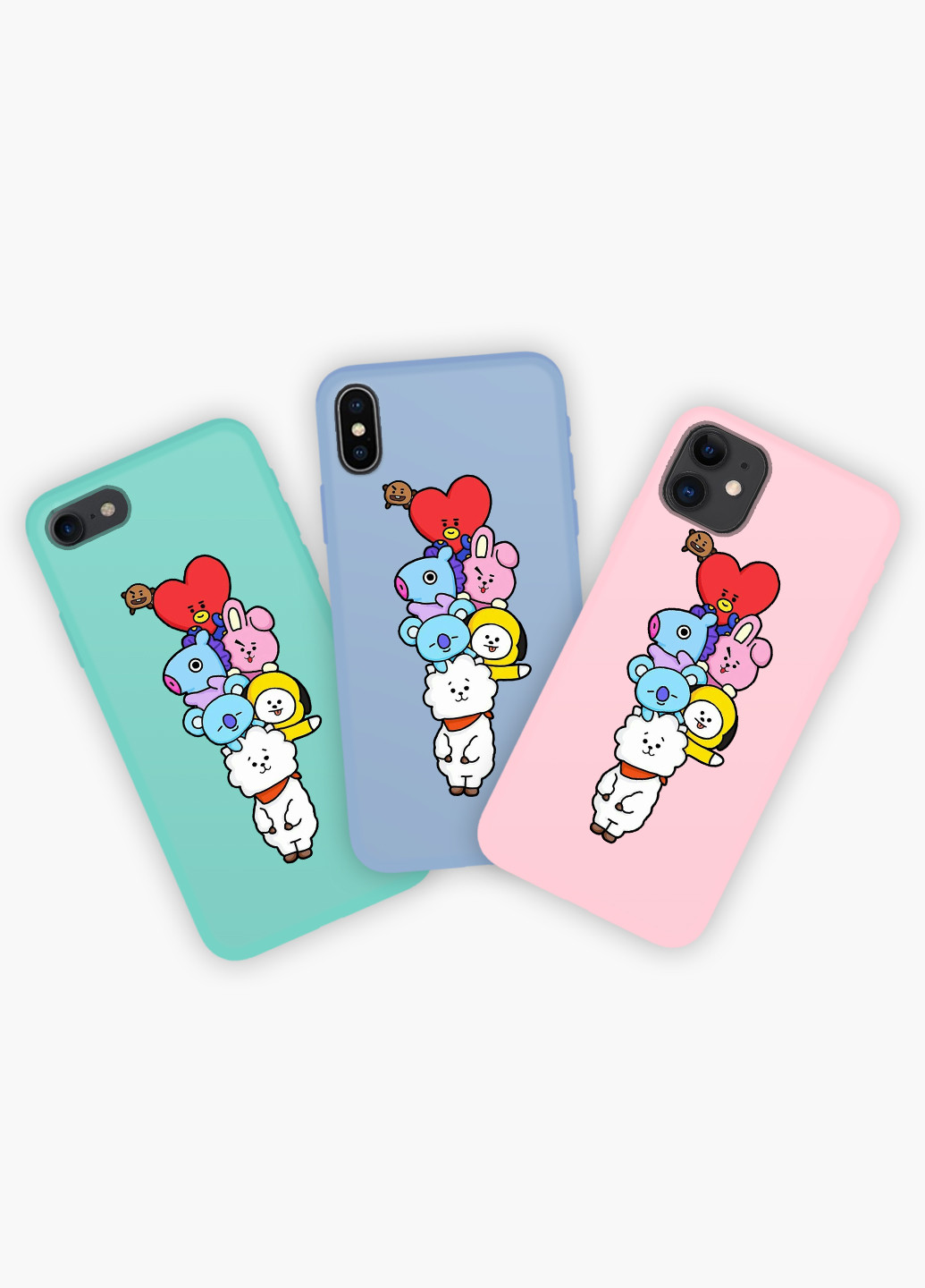 Чехол силиконовый Apple Iphone X БТС (BTS) (6129-1064) MobiPrint (219357196)