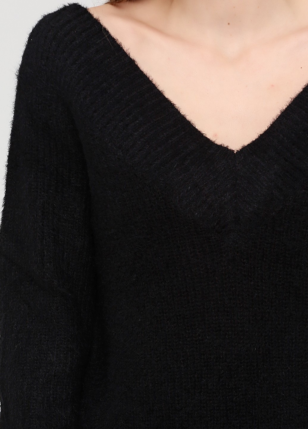 Черный зимний пуловер пуловер H&M