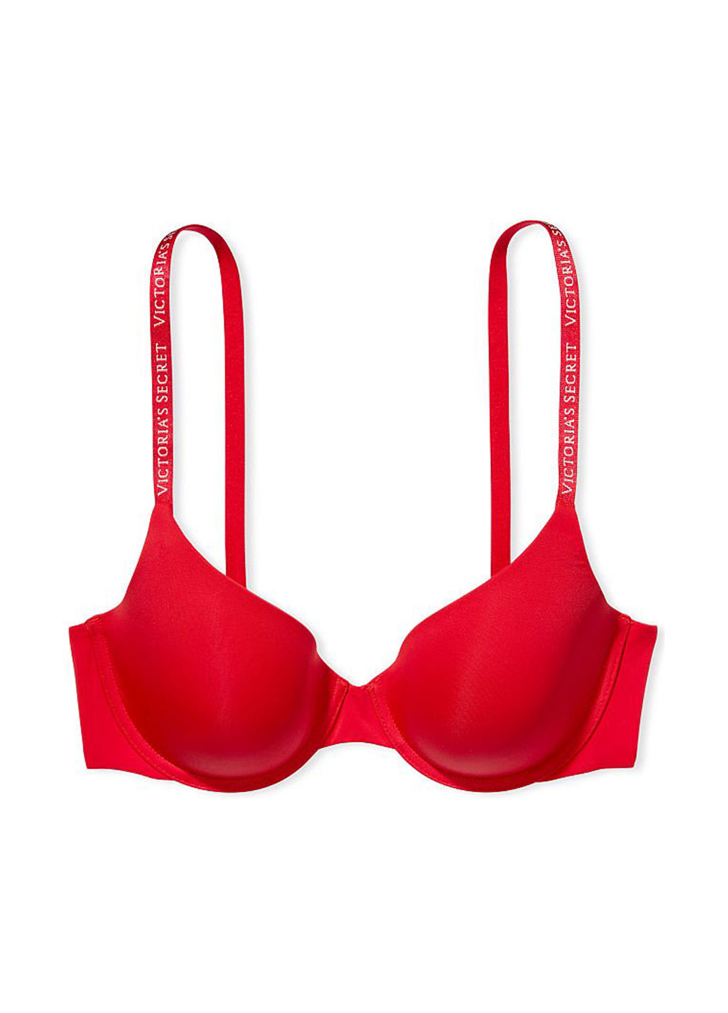 Красный бюстгальтер Victoria's Secret с косточками трикотаж, полиамид