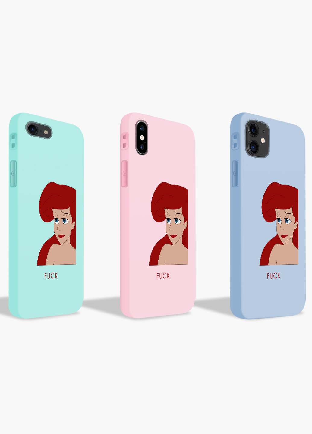 Чехол силиконовый Apple Iphone 8 plus Ариель Русалочка Ариэль Дисней (Ariel Disney) (6154-1442) MobiPrint (219535873)