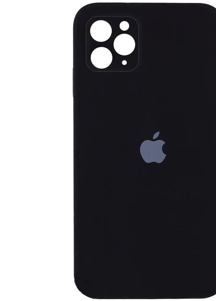 Силиконовый Чехол Накладка с Квадратными Бортиками Silicone Case для iPhone 11 Pro Black No Brand (254255646)