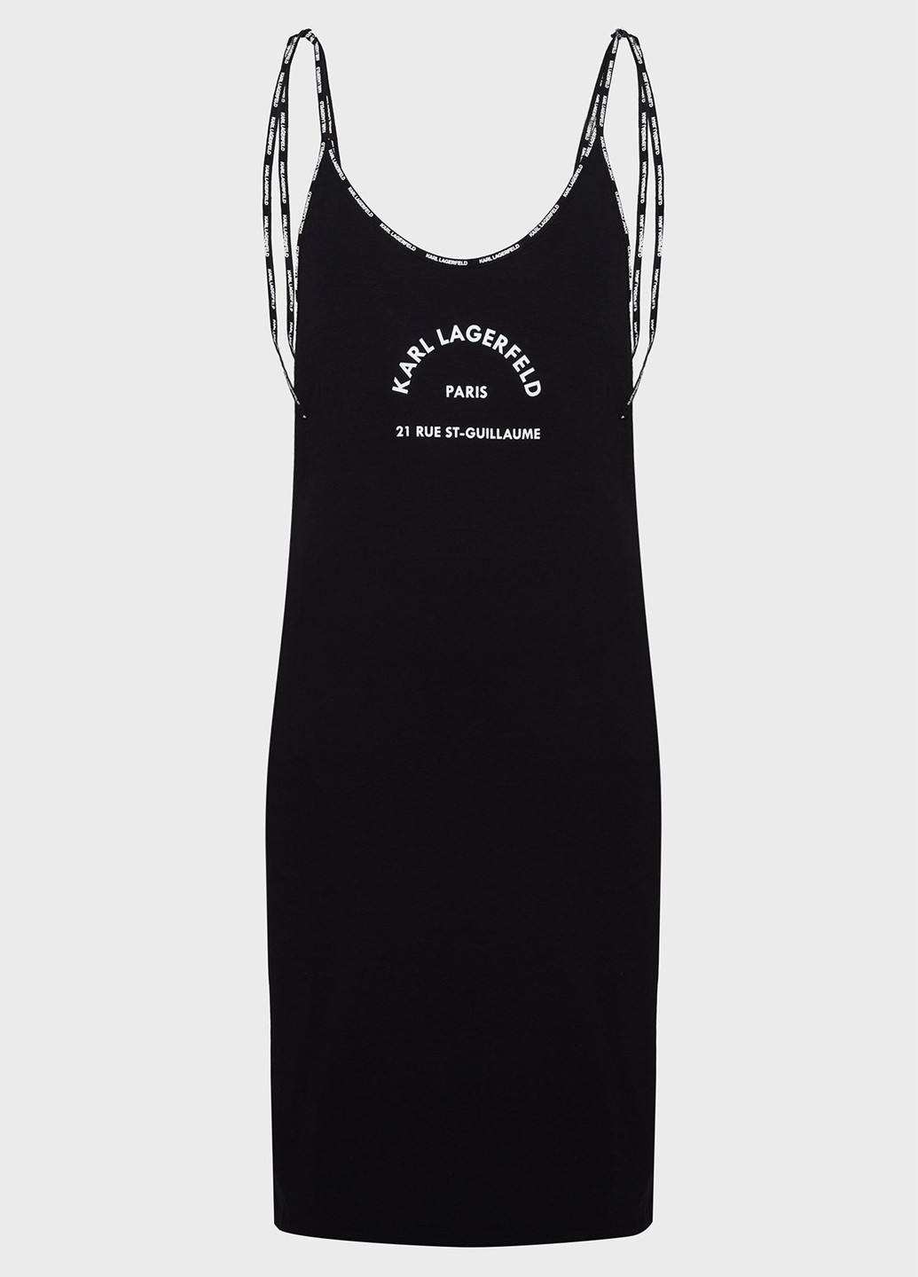 Чорна кежуал сукня а-силует Karl Lagerfeld з логотипом