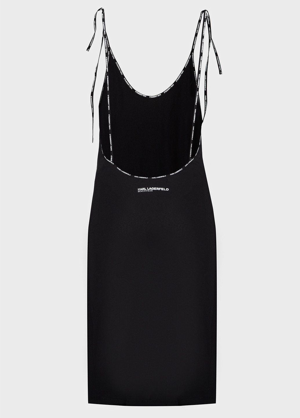Чорна кежуал сукня а-силует Karl Lagerfeld з логотипом
