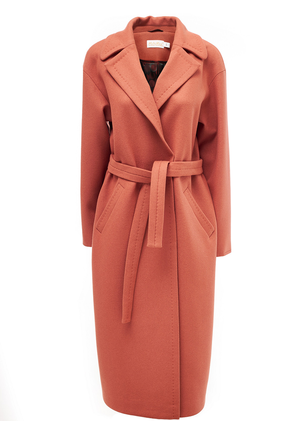 Рожеве демісезонне Пальто двобортне MiNiMax