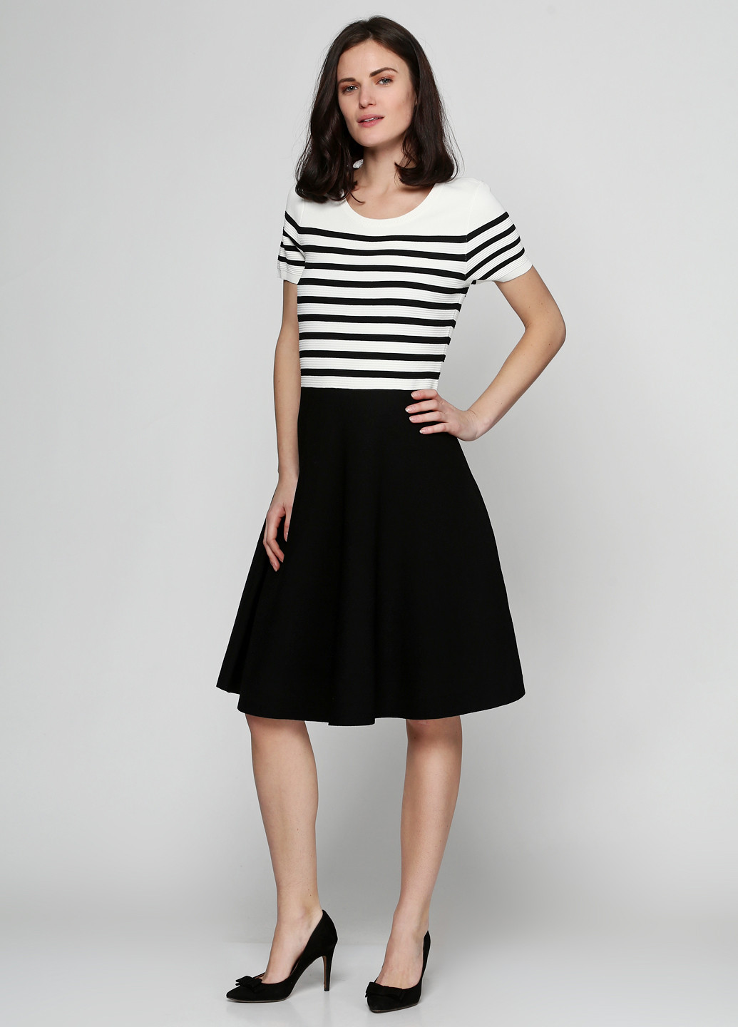 Чорна кежуал сукня Talbots в смужку