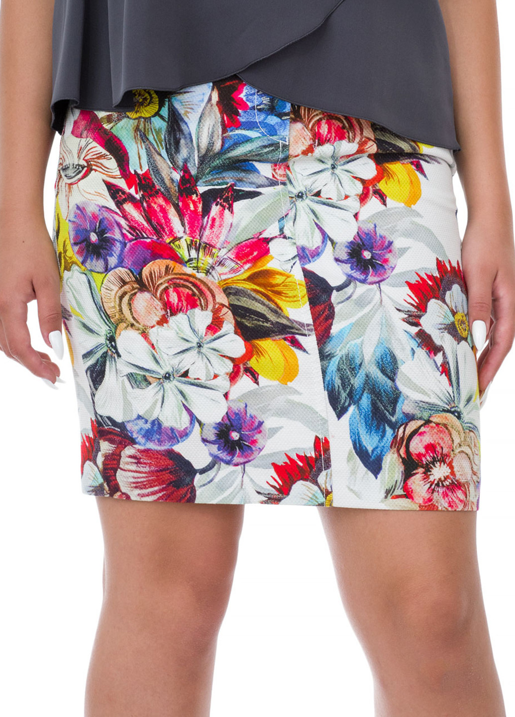Разноцветная кэжуал цветочной расцветки юбка Marc Aurel карандаш