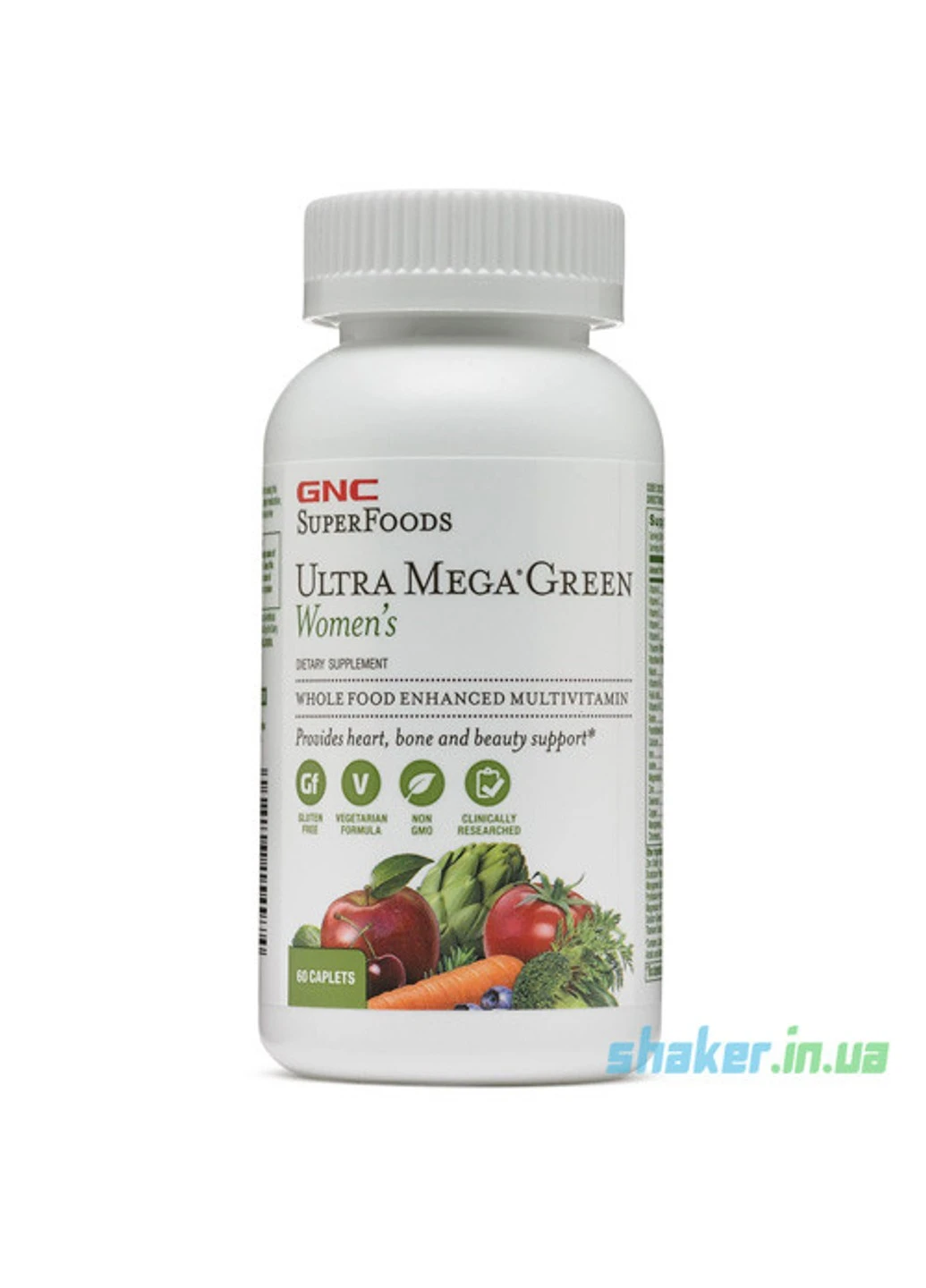 Вітаміни для жінок Ultra Mega Green Womens (60 таб) ультра мега GNC (255409666)