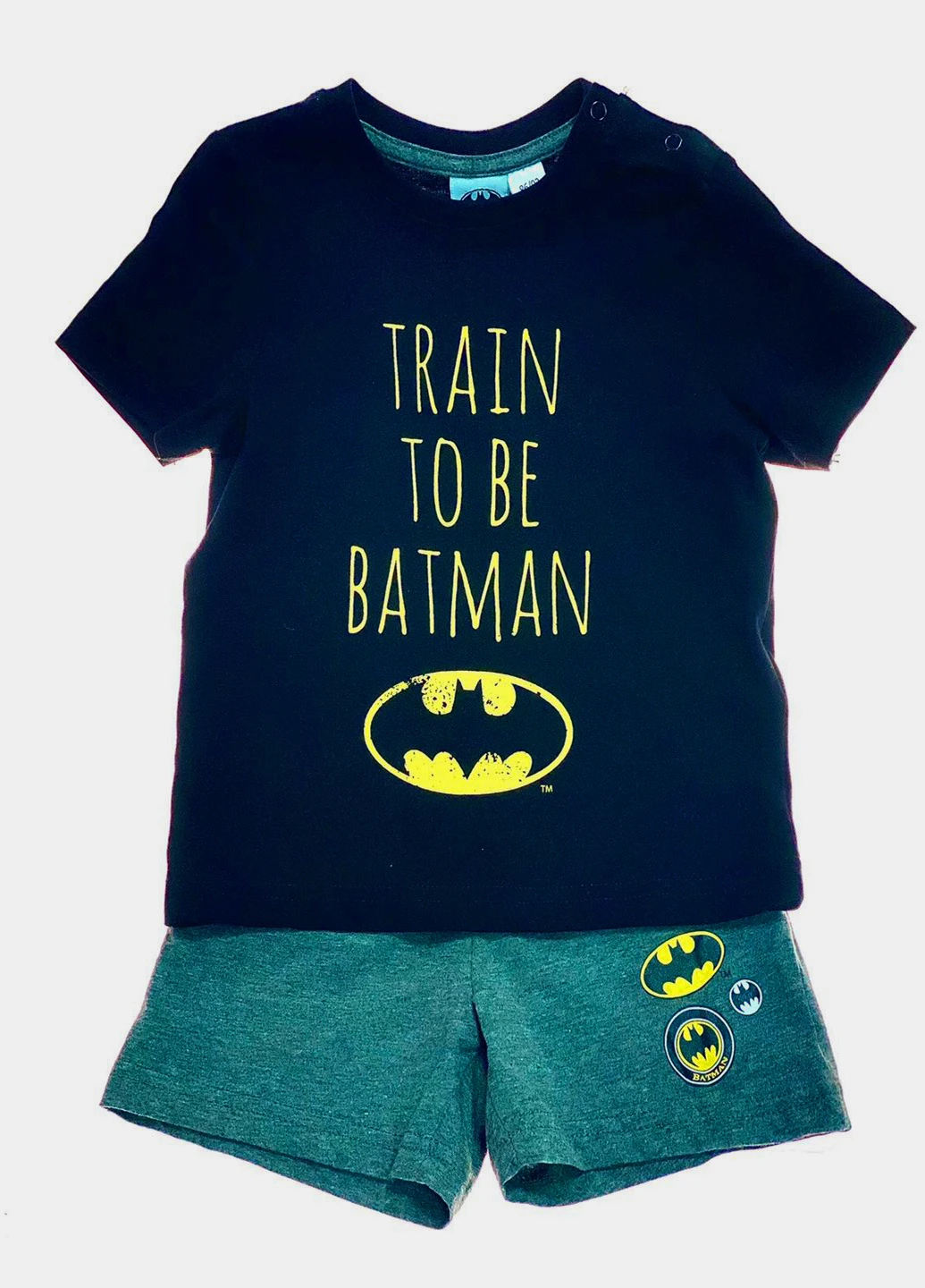 Чорний літній комплект (футболка, шорти) Batman