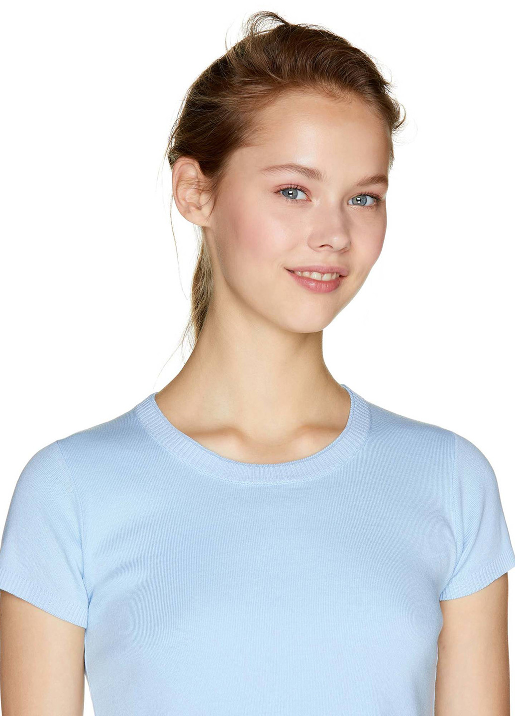 Голубая демисезон футболка с коротким рукавом United Colors of Benetton