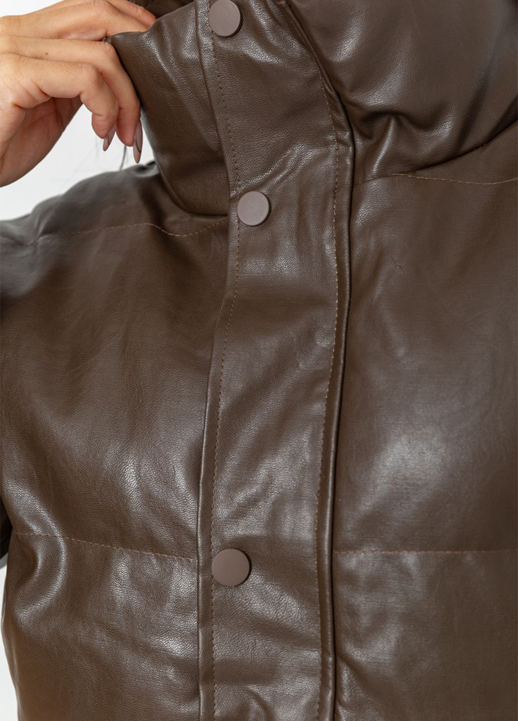 Темно-коричневая демисезонная куртка Ager