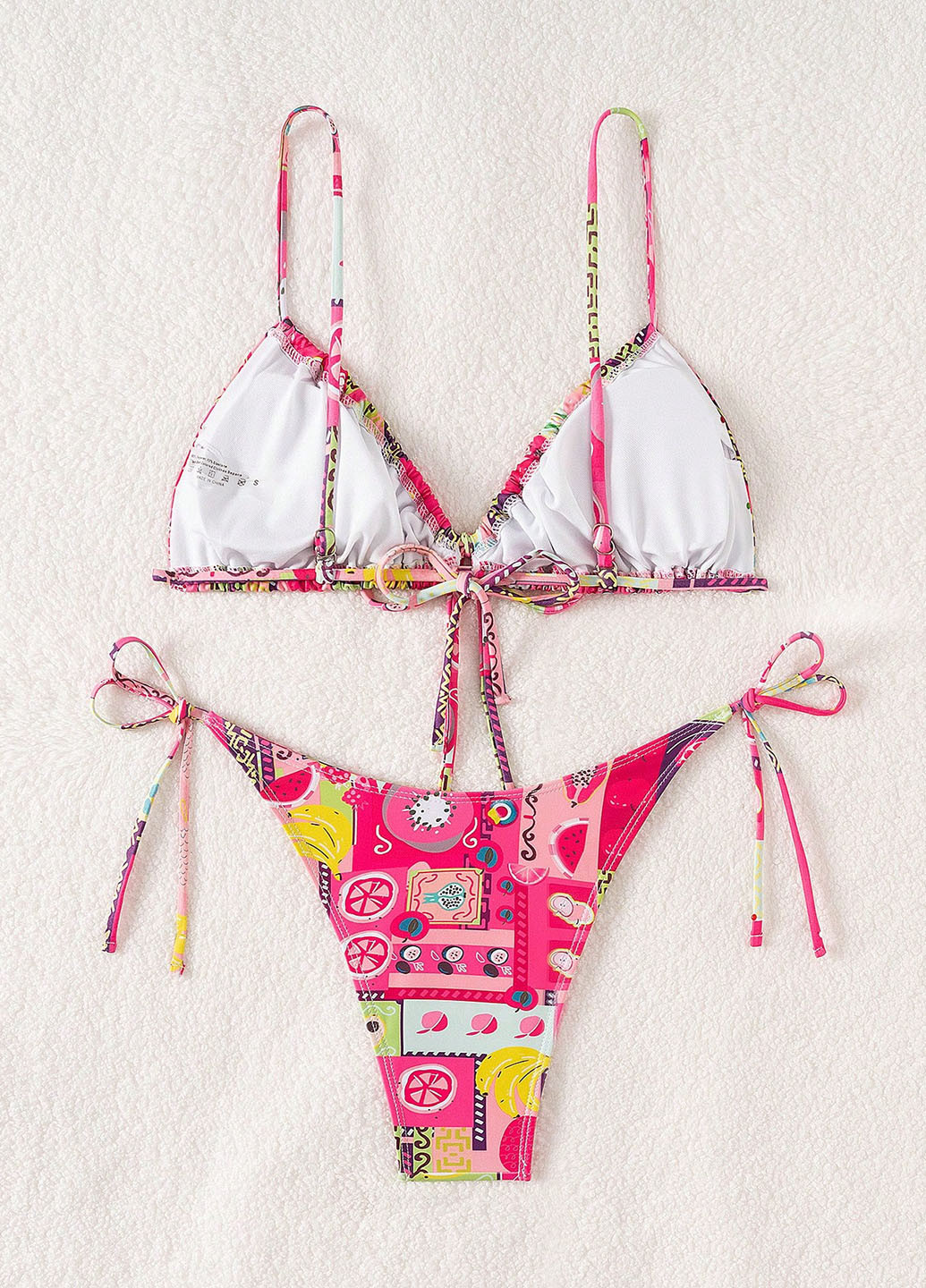 Комбинированный летний купальник (лиф, трусики) бикини, раздельный SHEIN