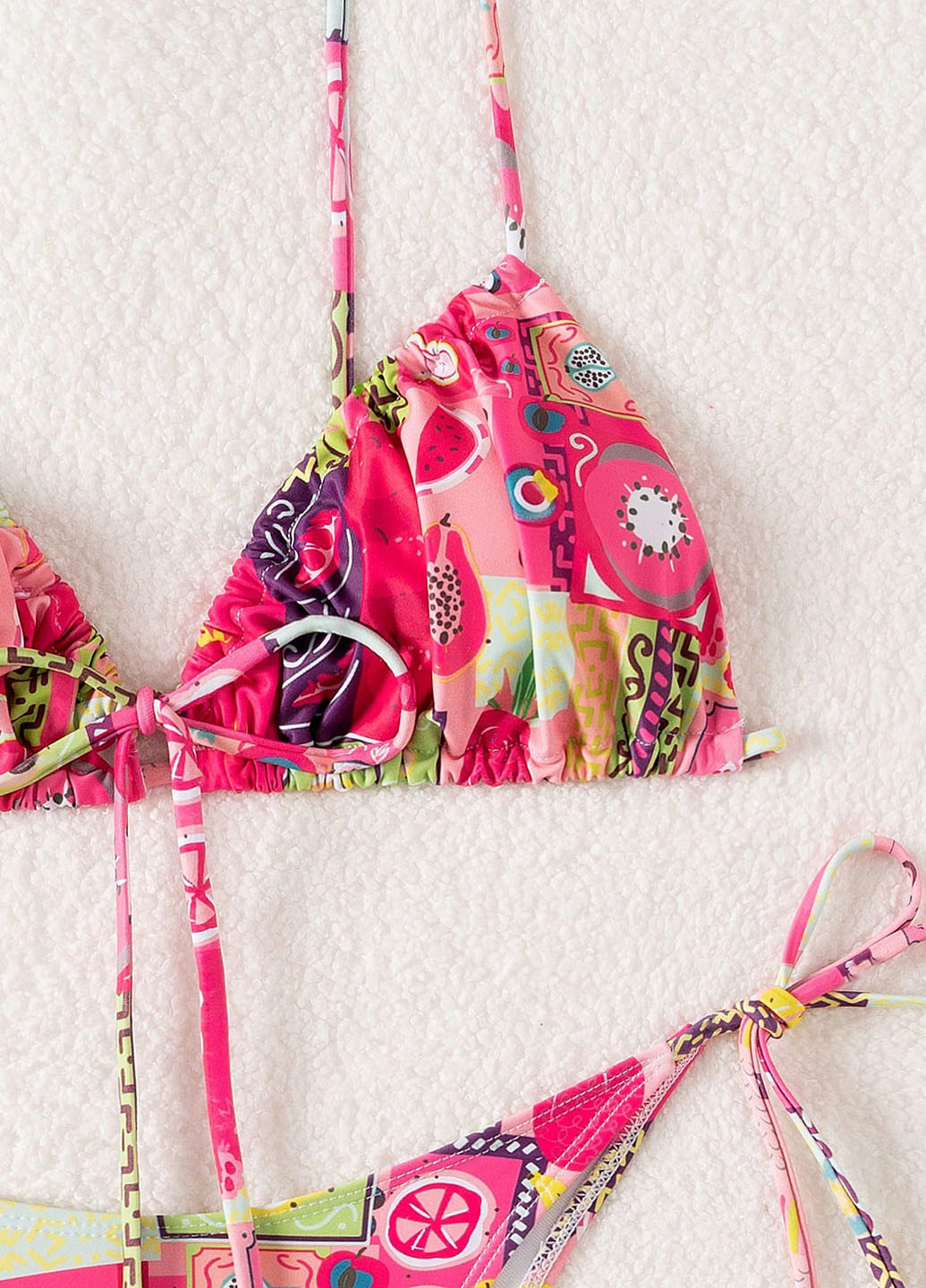 Комбинированный летний купальник (лиф, трусики) бикини, раздельный SHEIN