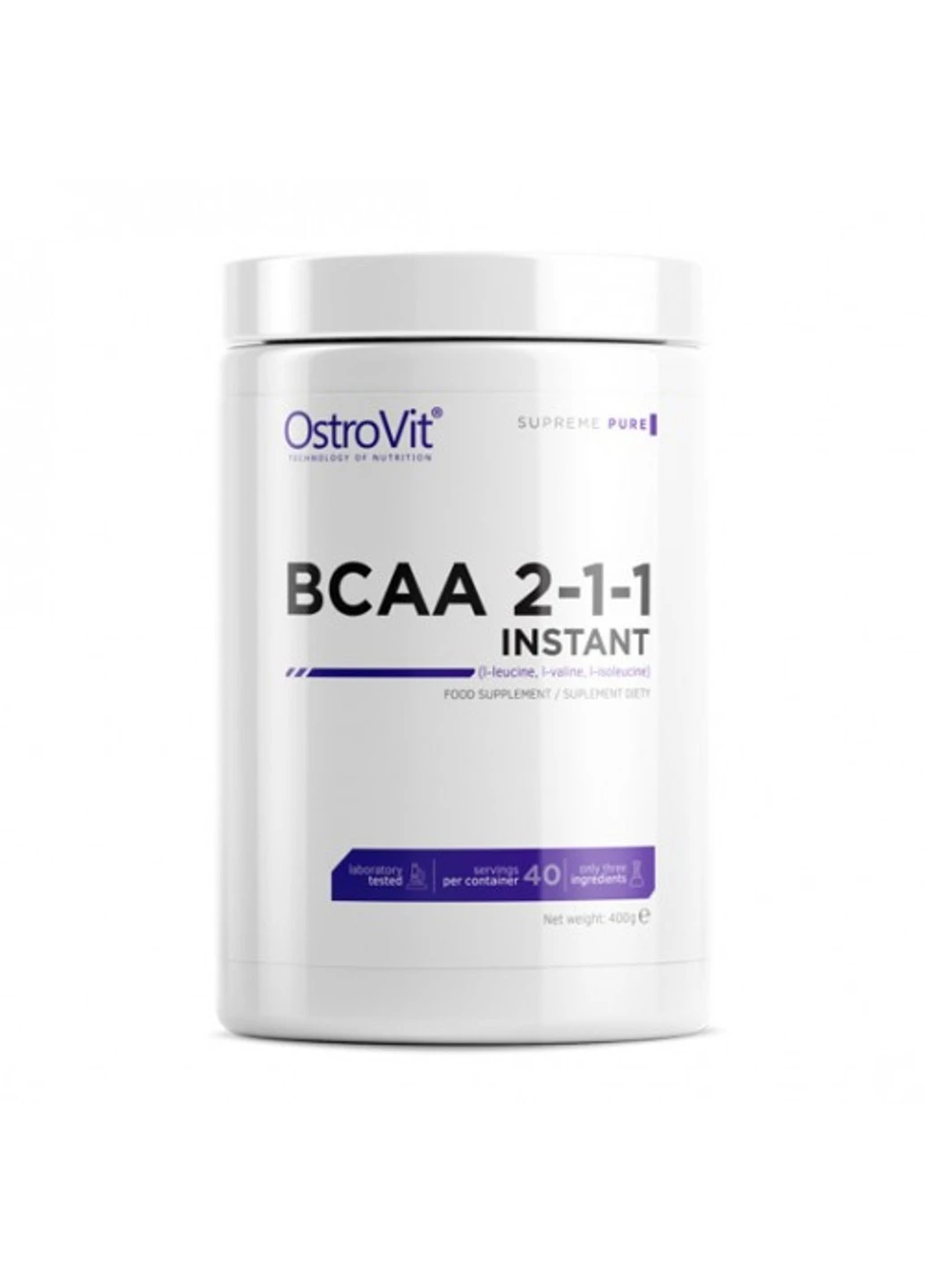 БЦАА BCAA Instant 400 грамм Без вкуса Ostrovit (255363193)