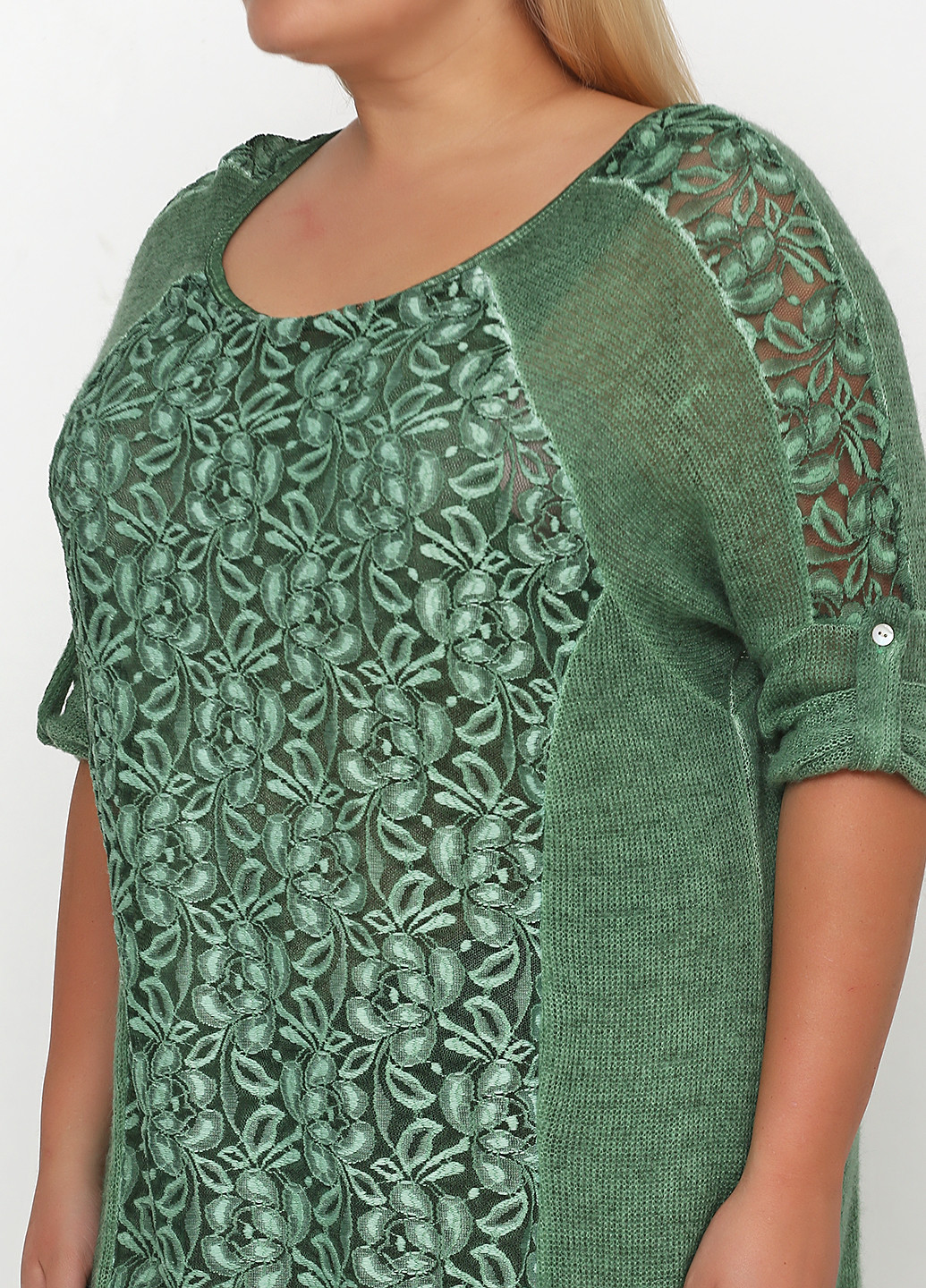 Зеленое кэжуал платье на подкладе Made in Italy однотонное