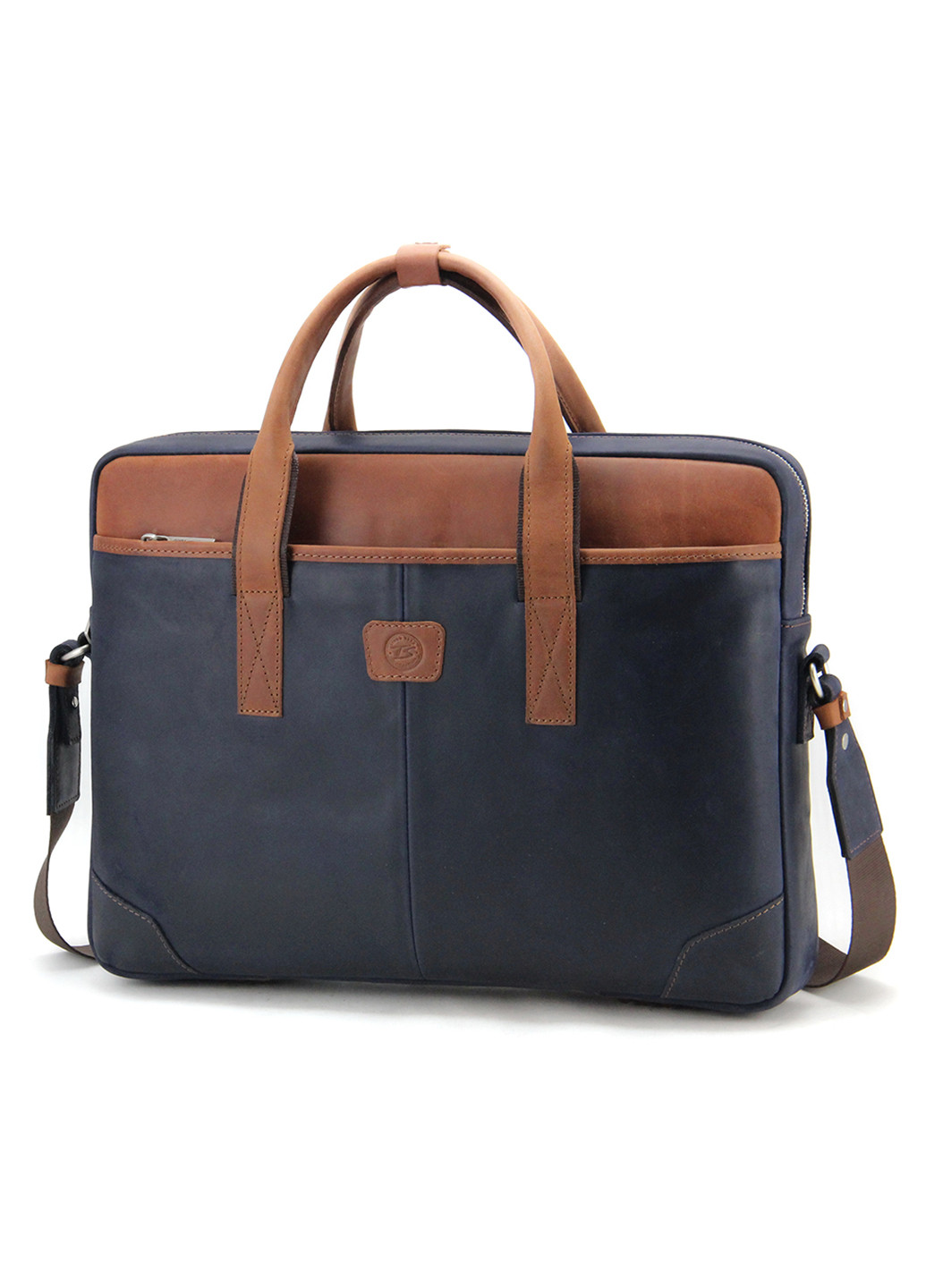 Сумка шкіряна для ноутбука 15,6 ', MackBook 16' 717 BL-R синя Tom Stone (239785440)