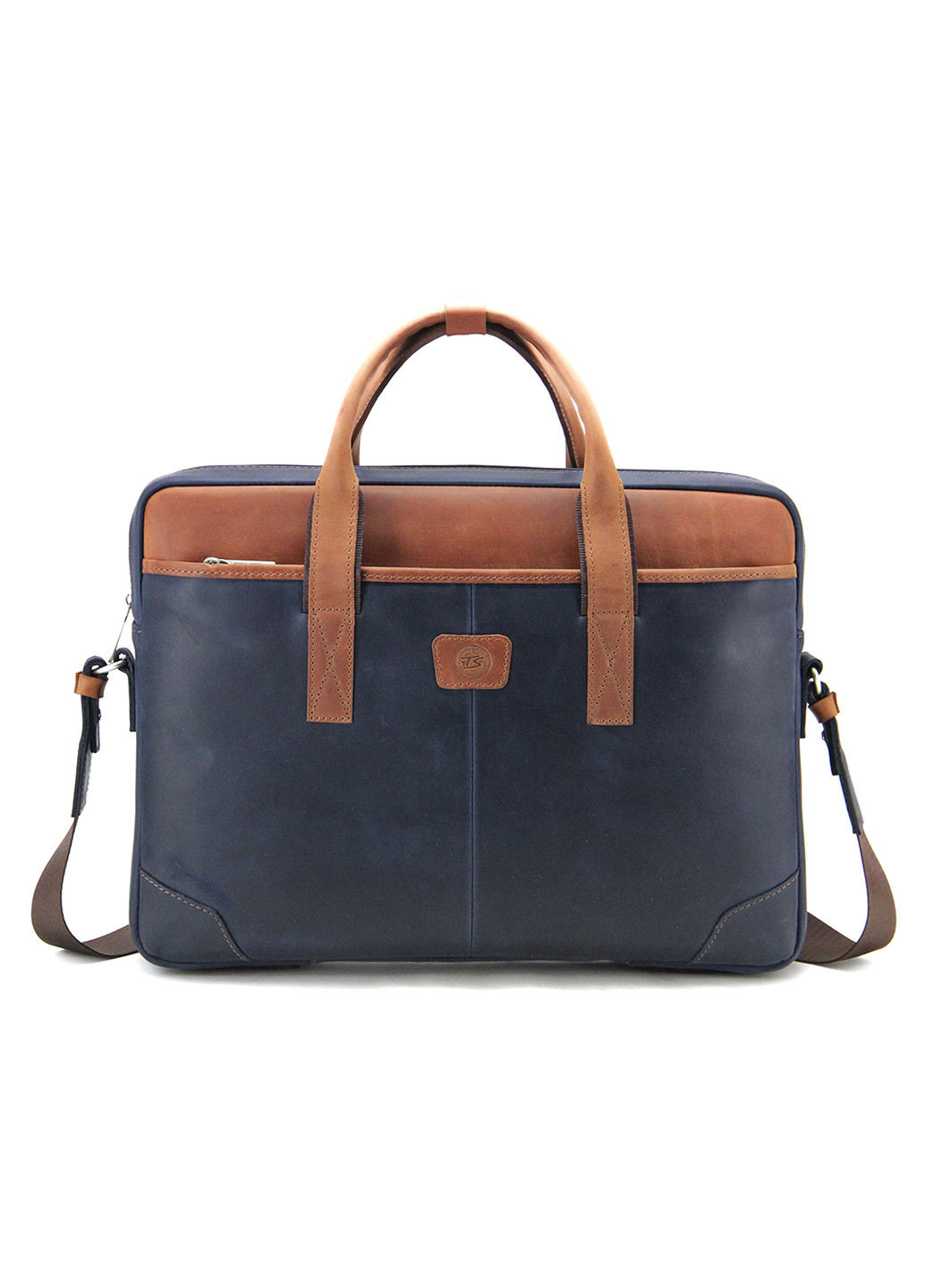 Сумка шкіряна для ноутбука 15,6 ', MackBook 16' 717 BL-R синя Tom Stone (239785440)