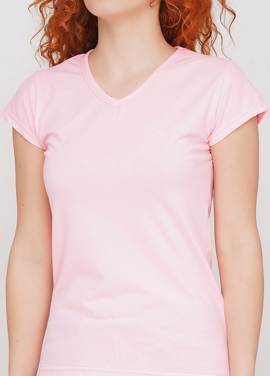 Світло-рожева літня футболка G & N