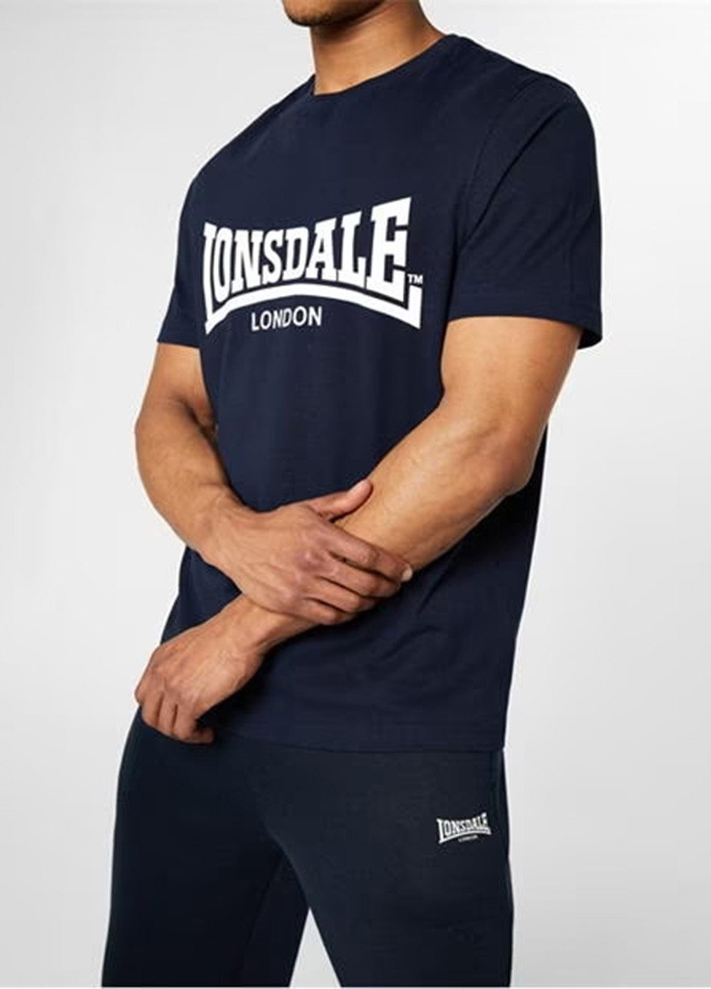 Темно-синя футболка Lonsdale