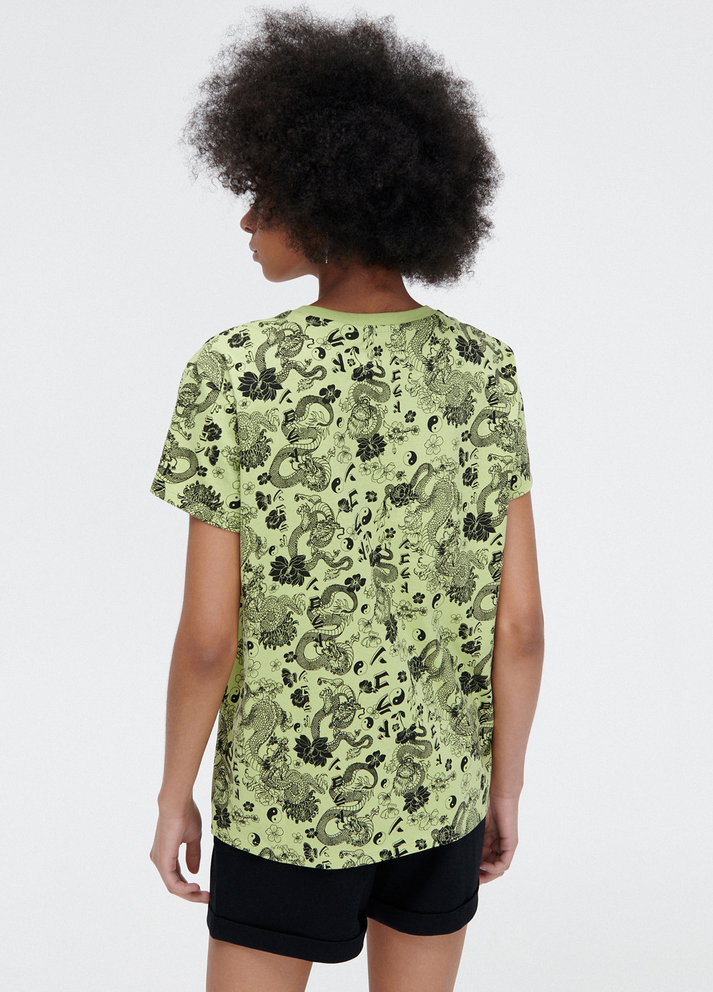 Світло-зелена літня футболка Cropp
