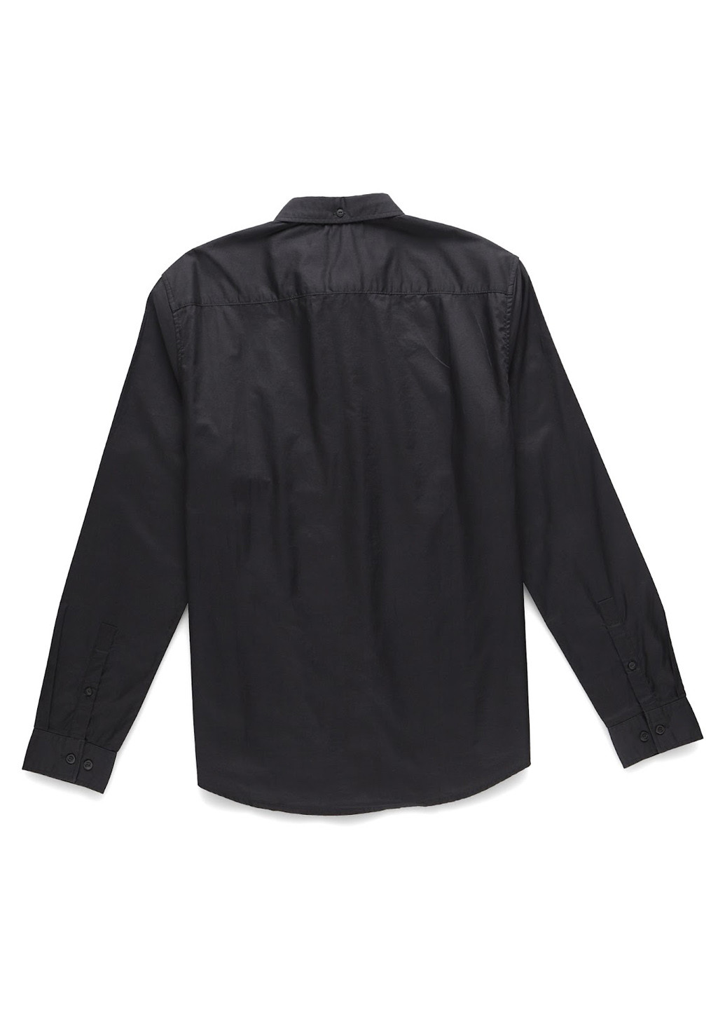 Черная кэжуал рубашка однотонная Yourturn