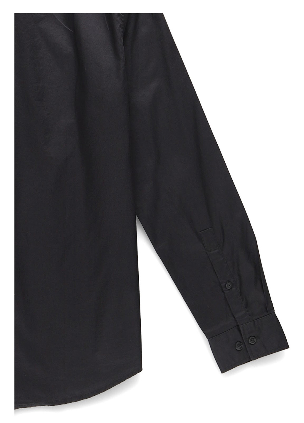 Черная кэжуал рубашка однотонная Yourturn