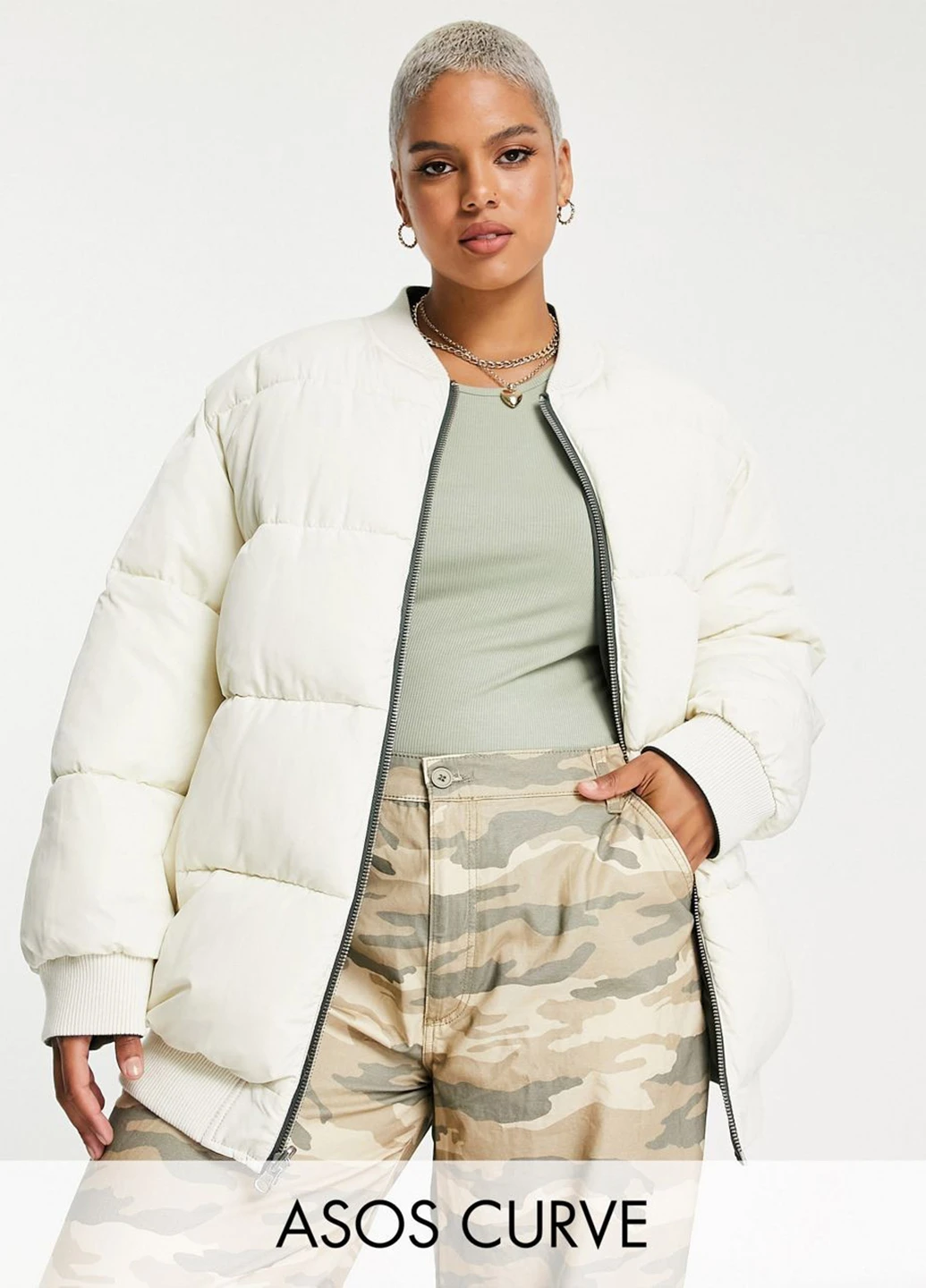 Бомбер 2-сторонний Asos на молнии (263209076)