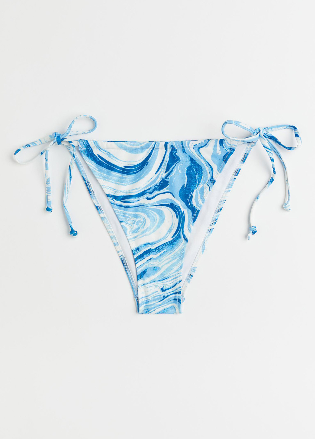 Синие купальные трусики-плавки с абстрактным узором H&M