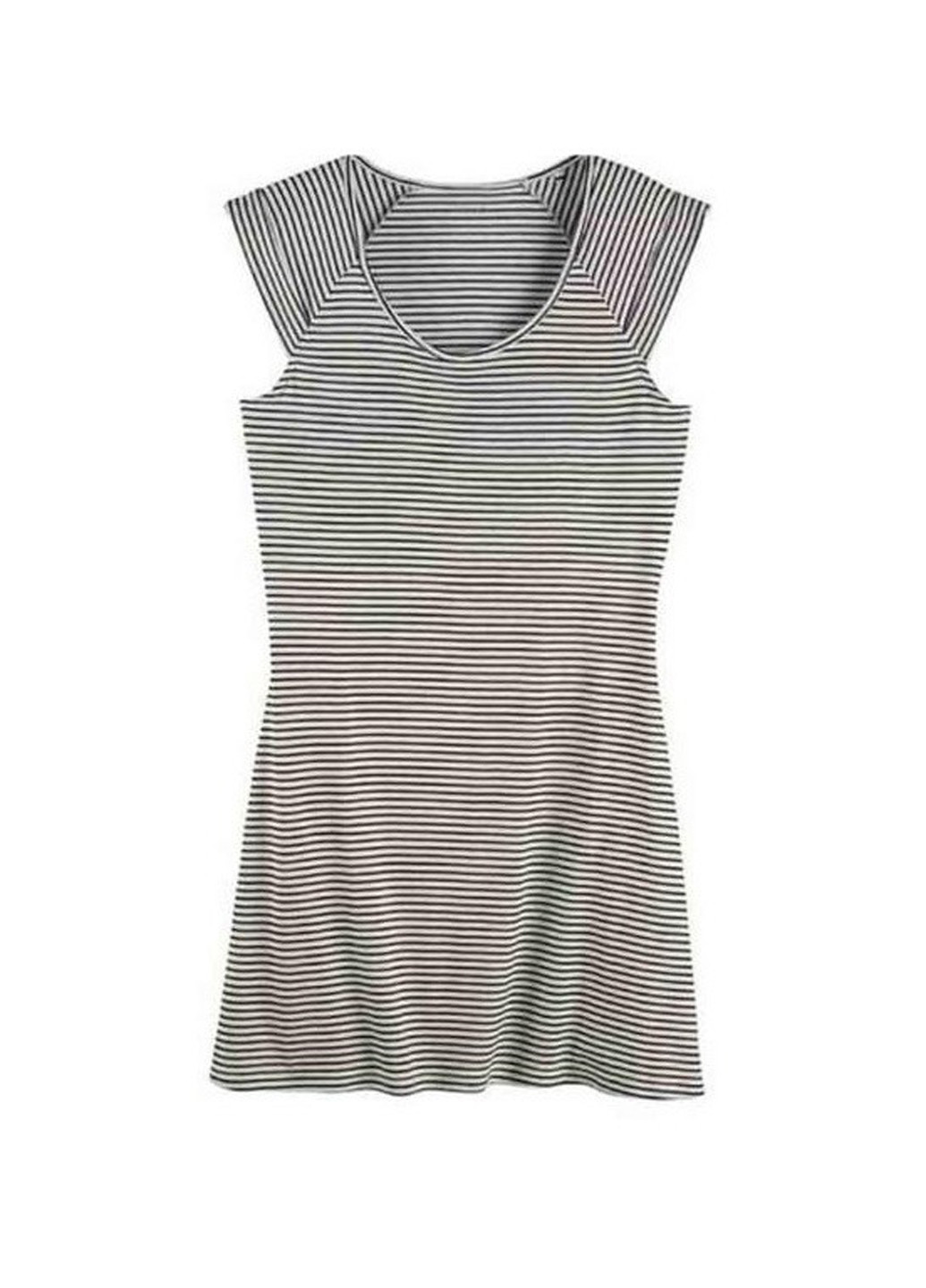 Чорно-білий кежуал сукня сукня-футболка Esmara в смужку