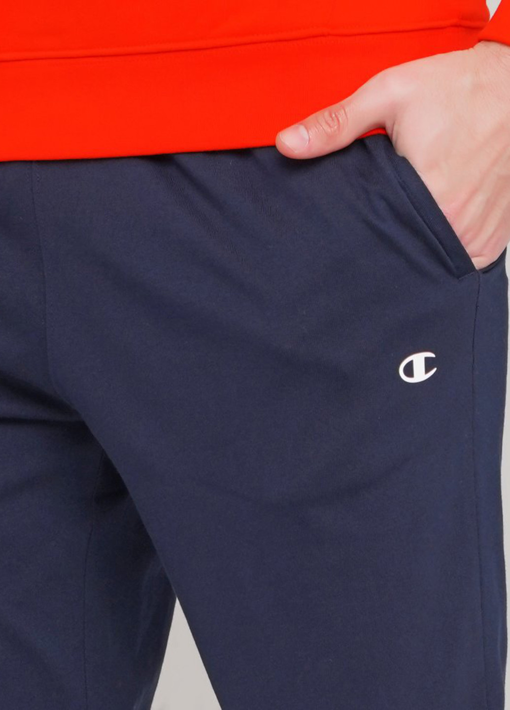 Темно-синие спортивные демисезонные джоггеры брюки Champion