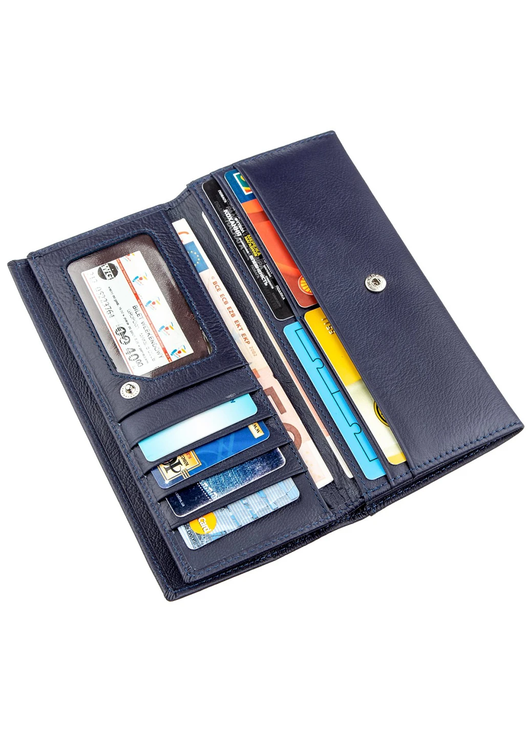 Женский кожаный кошелек-визитница 10х18,5 см st leather (229458774)