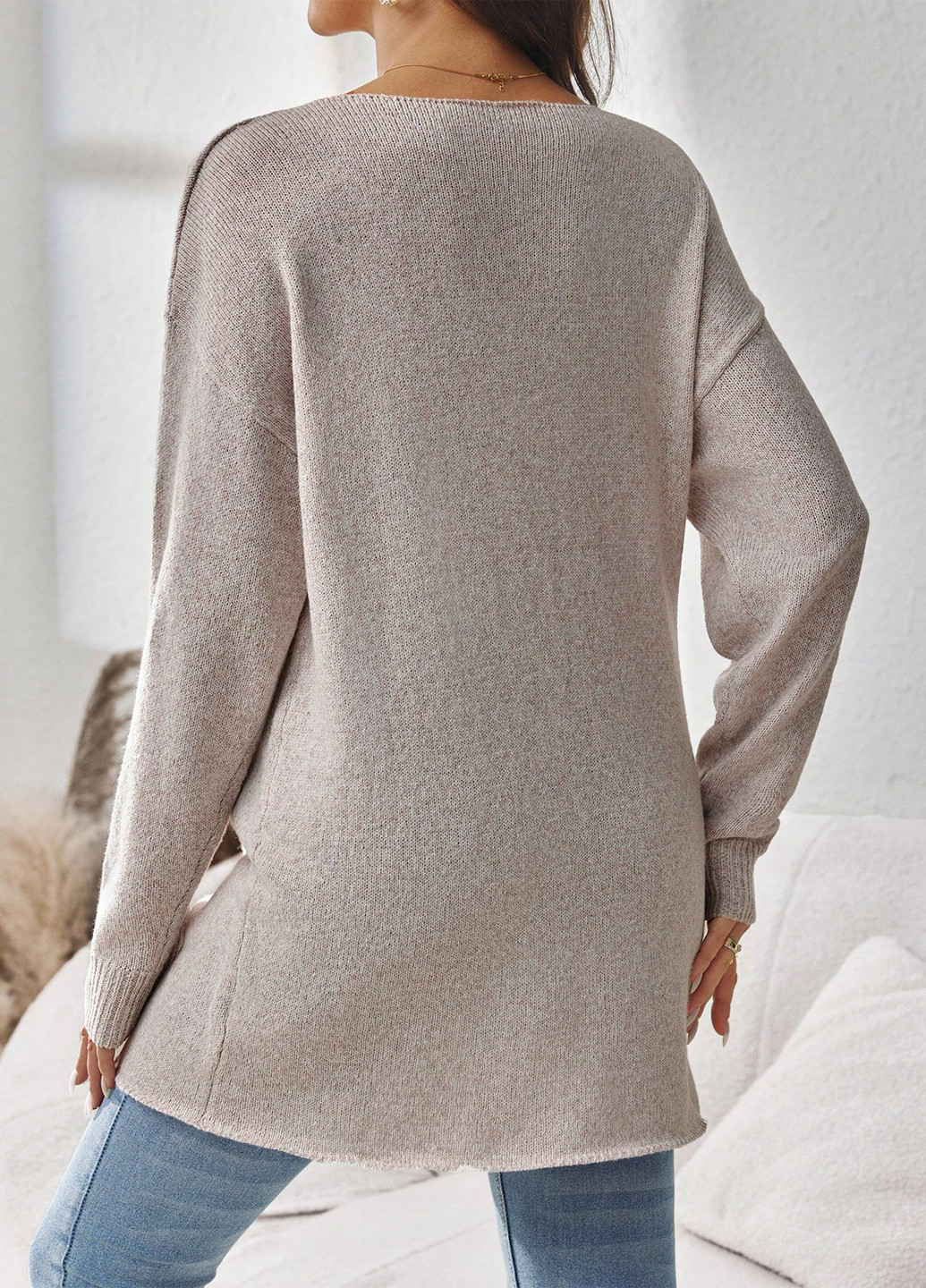 Кремовий демісезонний джемпер для вагітних джемпер SHEIN