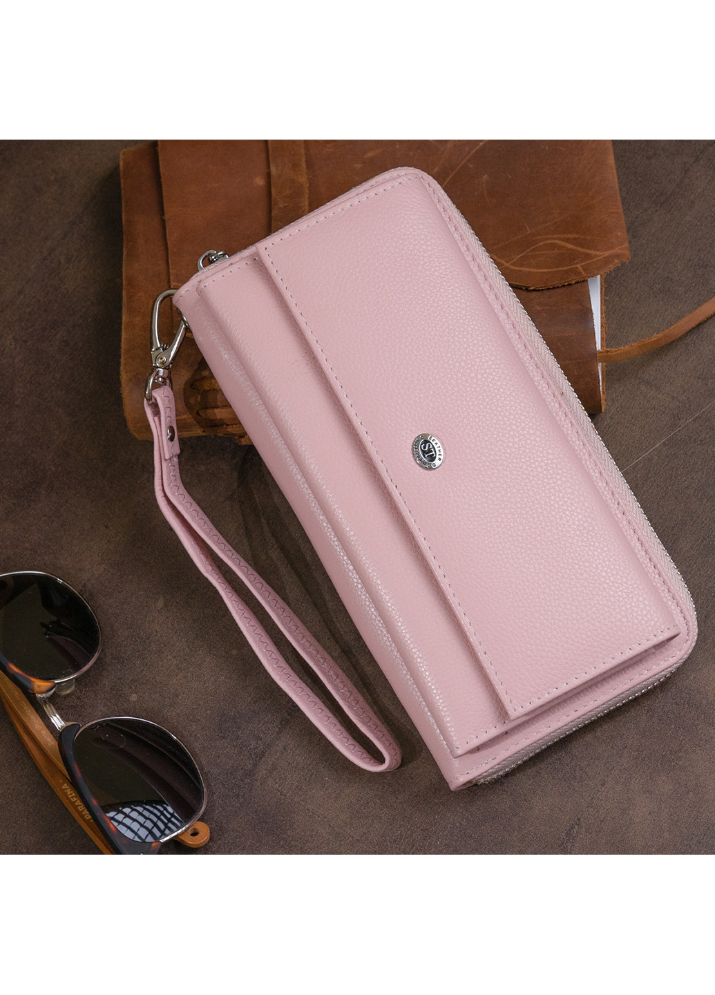 Жіночий шкіряний гаманець 20х10х2 см st leather (252126802)