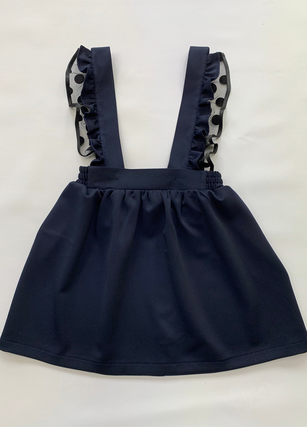 Синяя кэжуал однотонная юбка Sasha клешированная