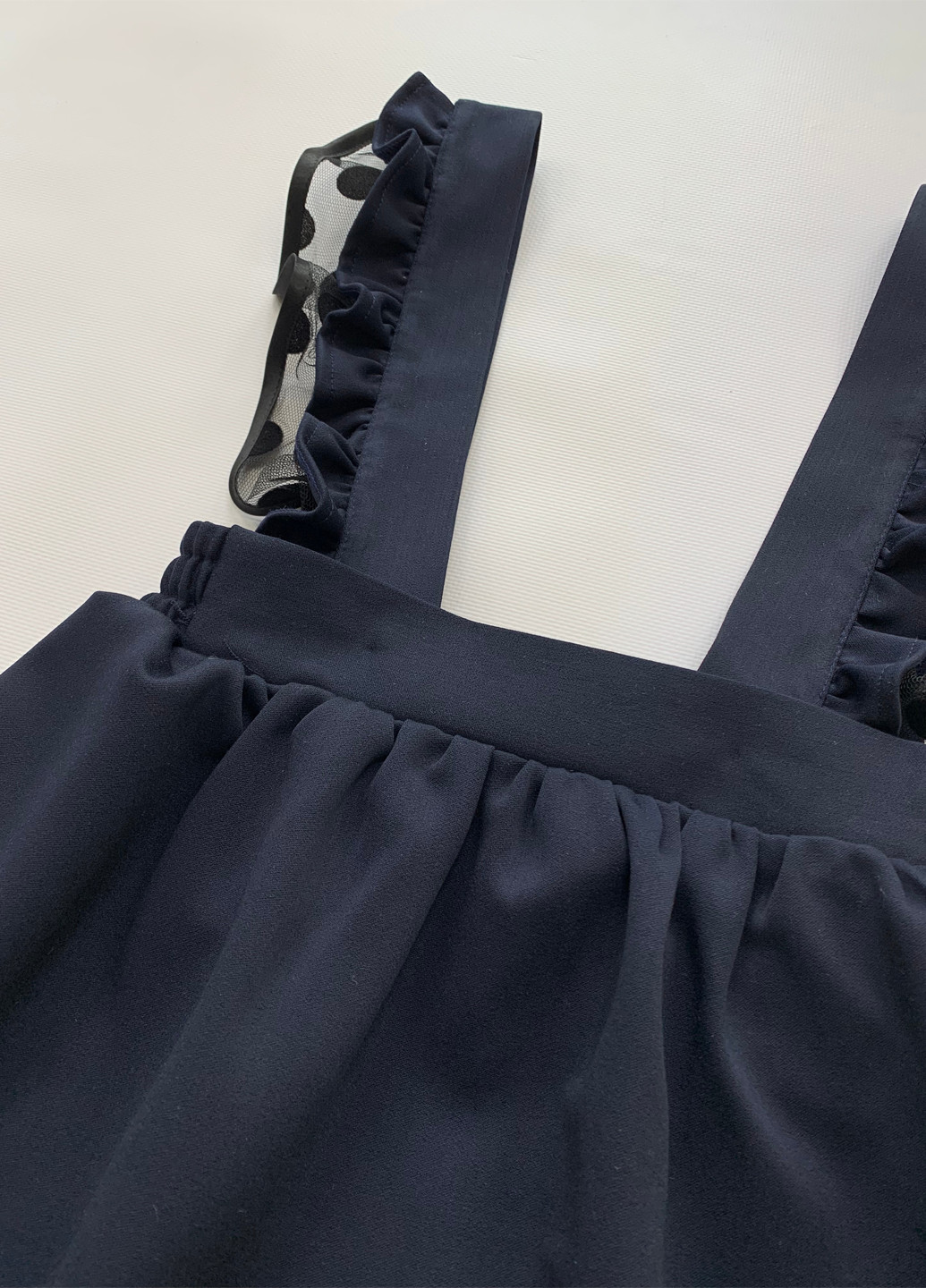 Синяя кэжуал однотонная юбка Sasha клешированная