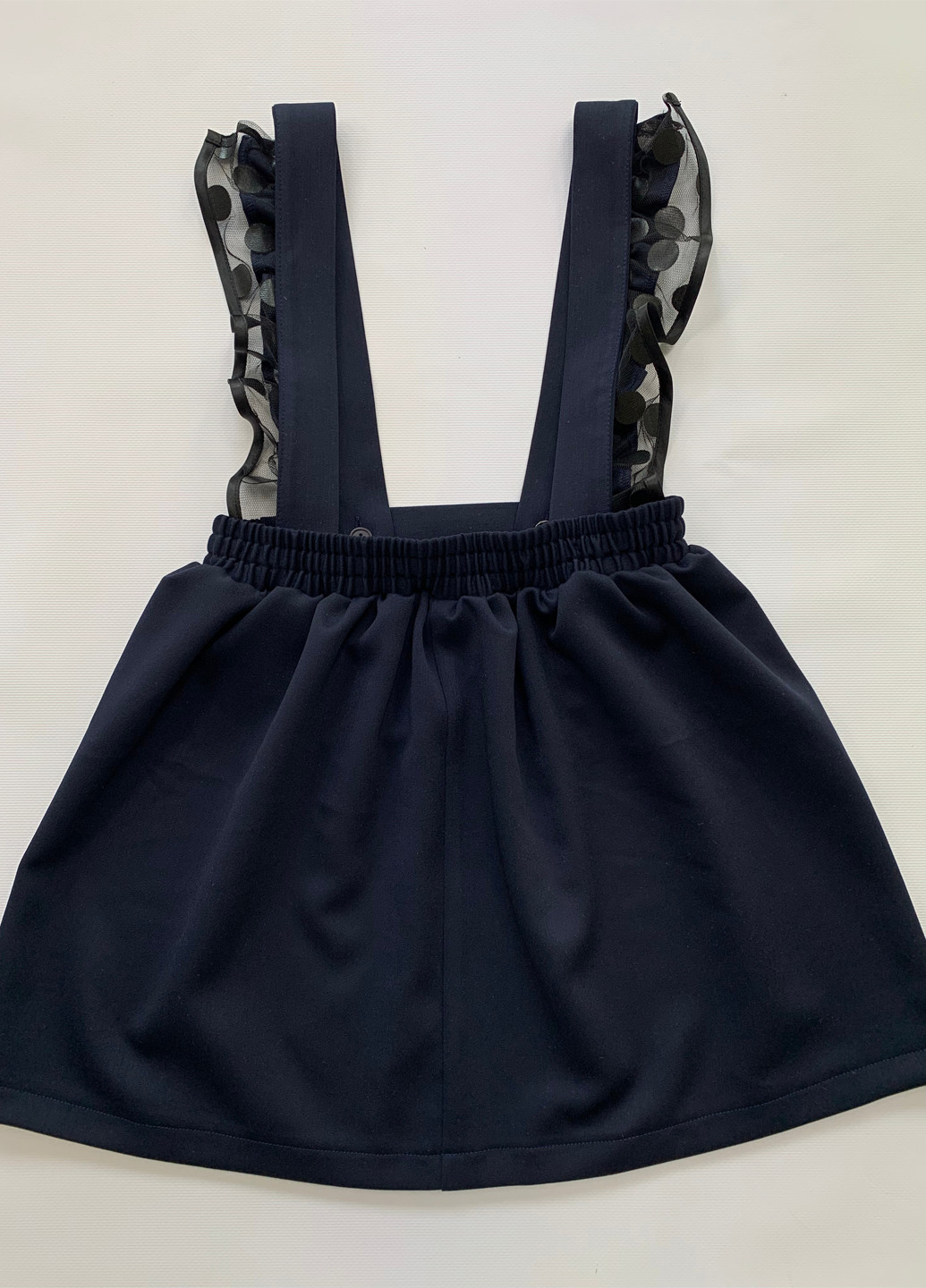 Синяя кэжуал однотонная юбка Sasha клешированная