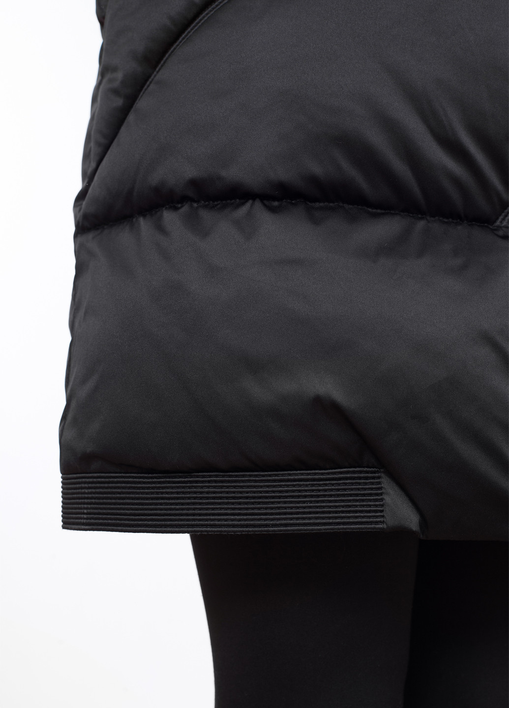 Черная демисезонная куртка куртка-пальто ZLLY