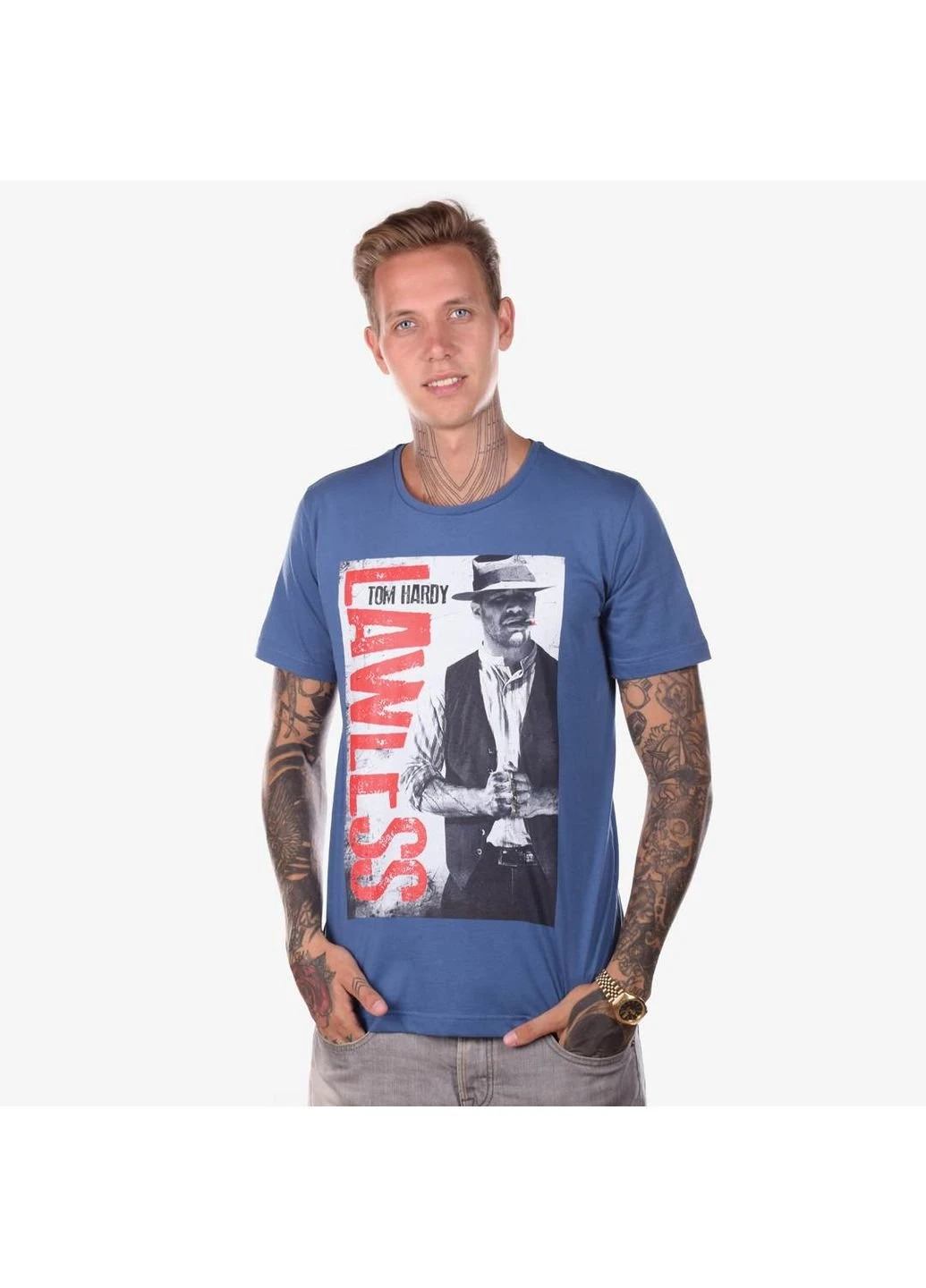 Синяя футболка мужская lawless синий Power