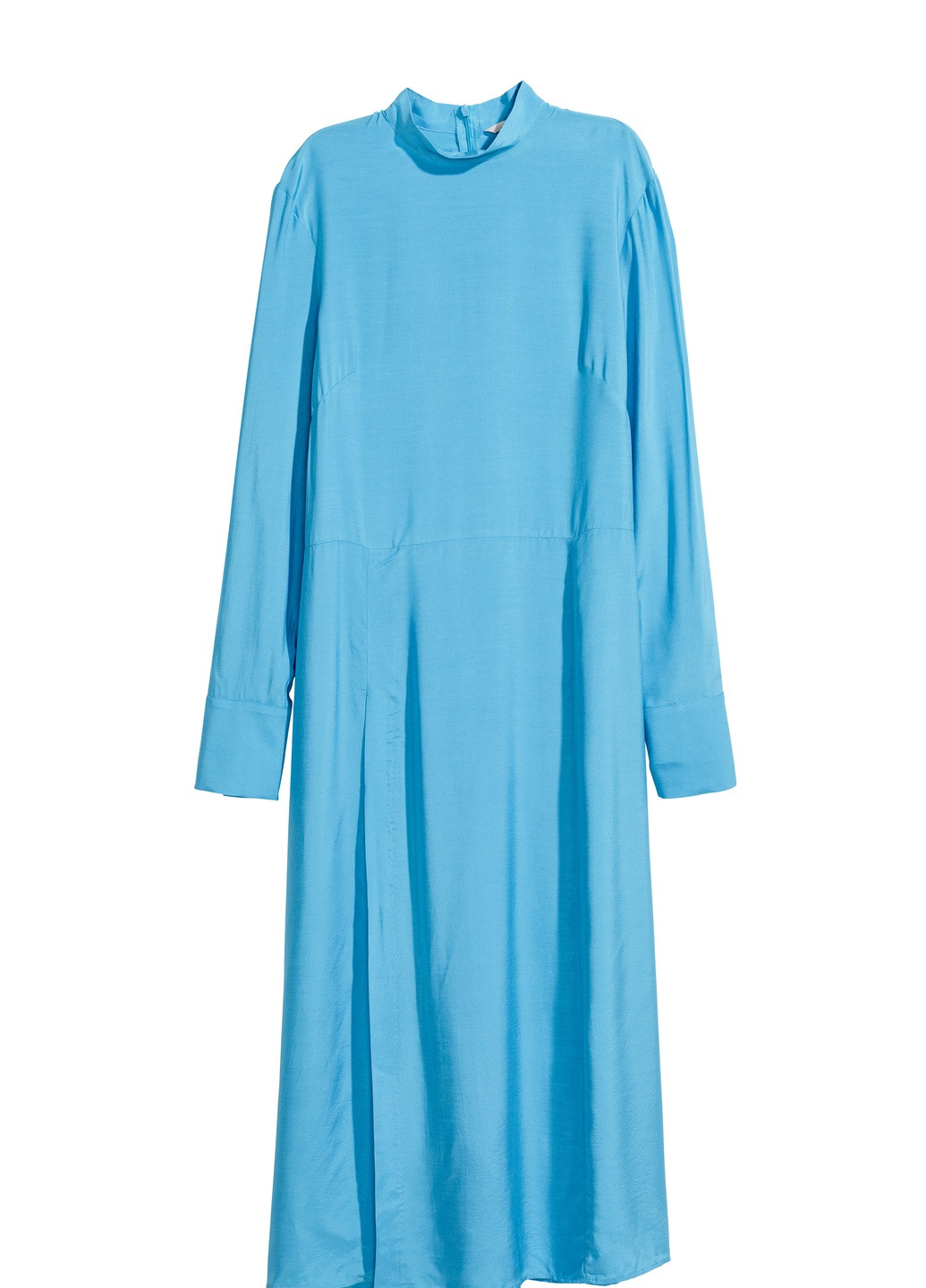 Блакитна кежуал сукня H&M однотонна