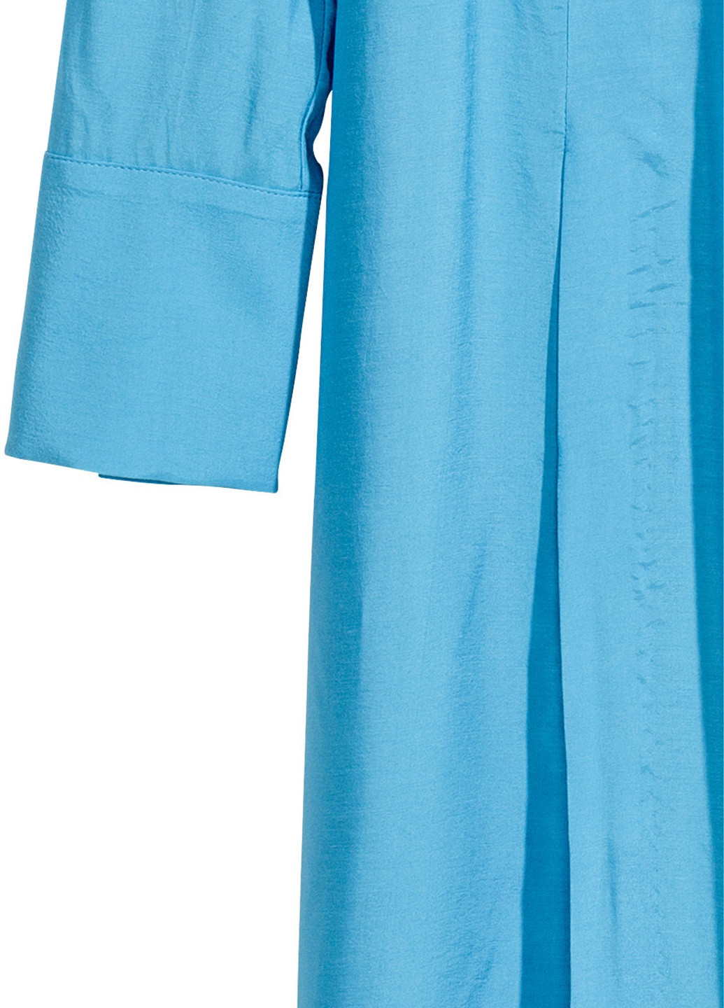 Блакитна кежуал сукня H&M однотонна