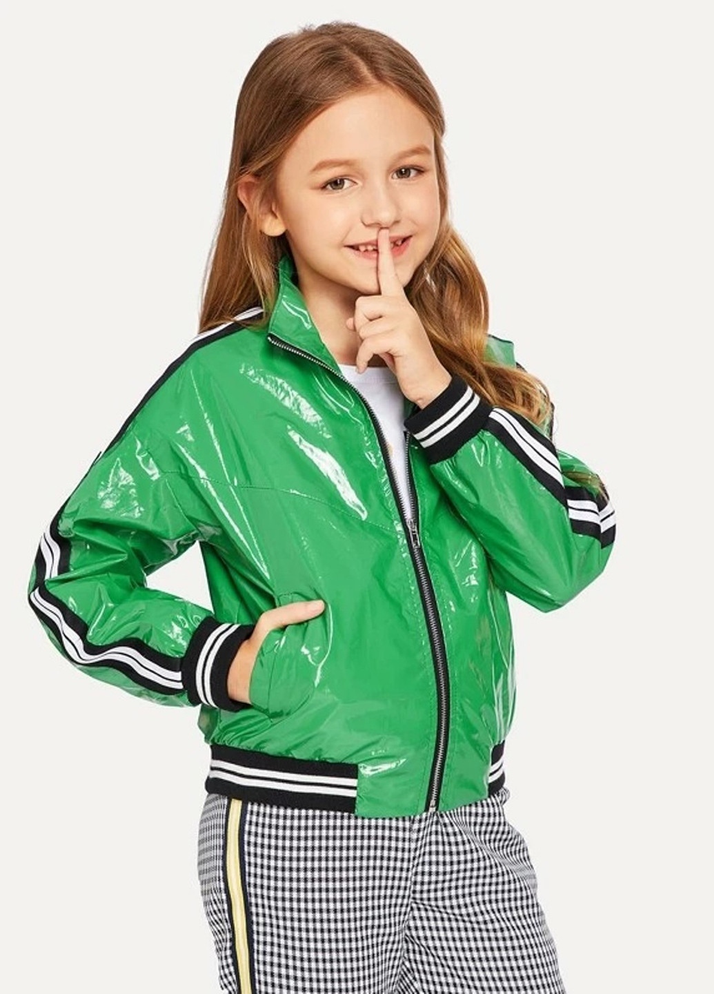 Бомбер SHEIN на блискавці (253394124)