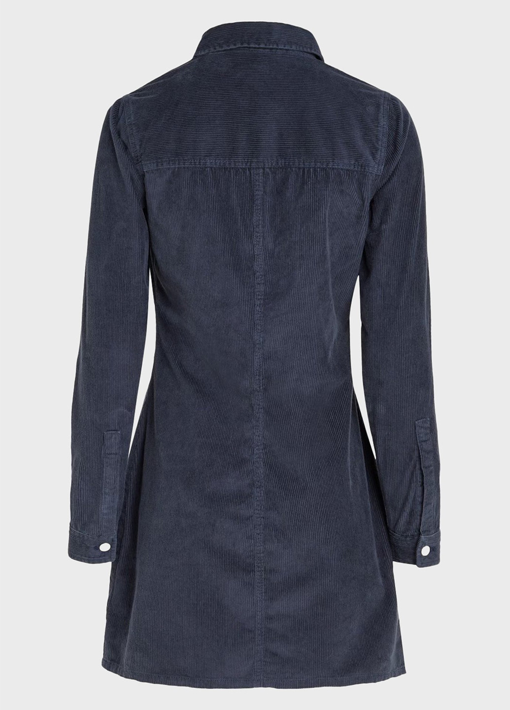 Темно-синее кэжуал платье рубашка Tommy Jeans однотонное