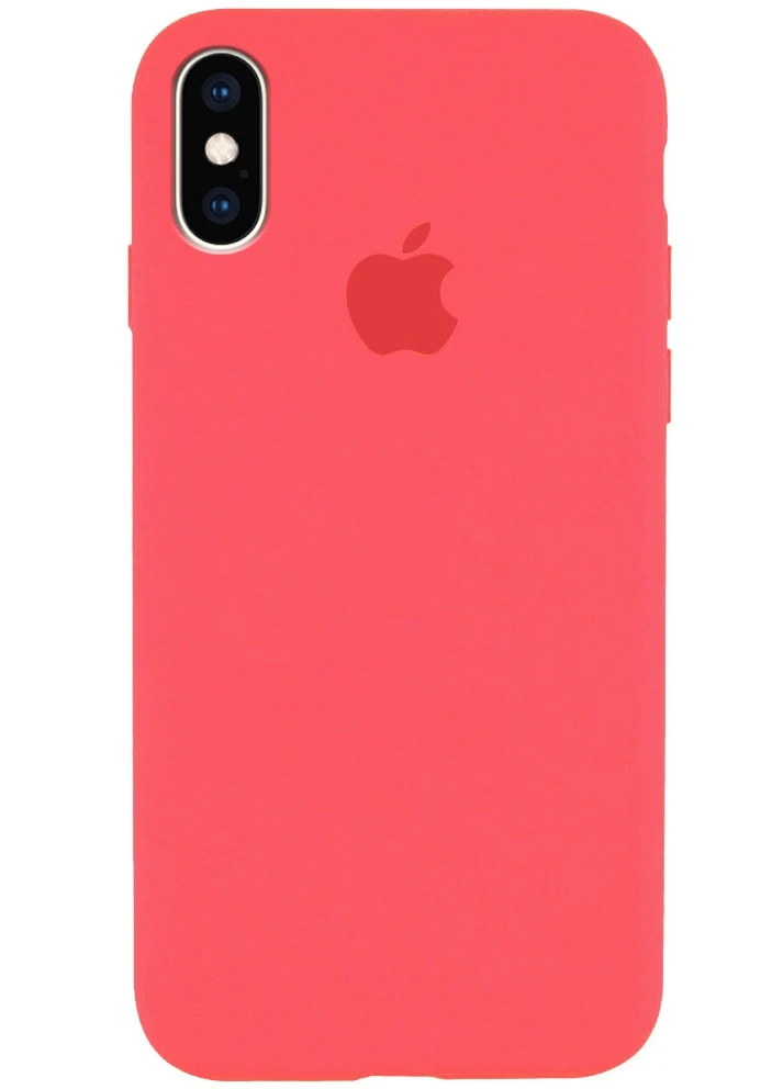 Чохол Silicone Case Full Protective (AA) для Apple iPhone X (5.8 ') / XS (5.8') Кавуновий / Watermelon red (is_00000032029_40) Epik (229724581)