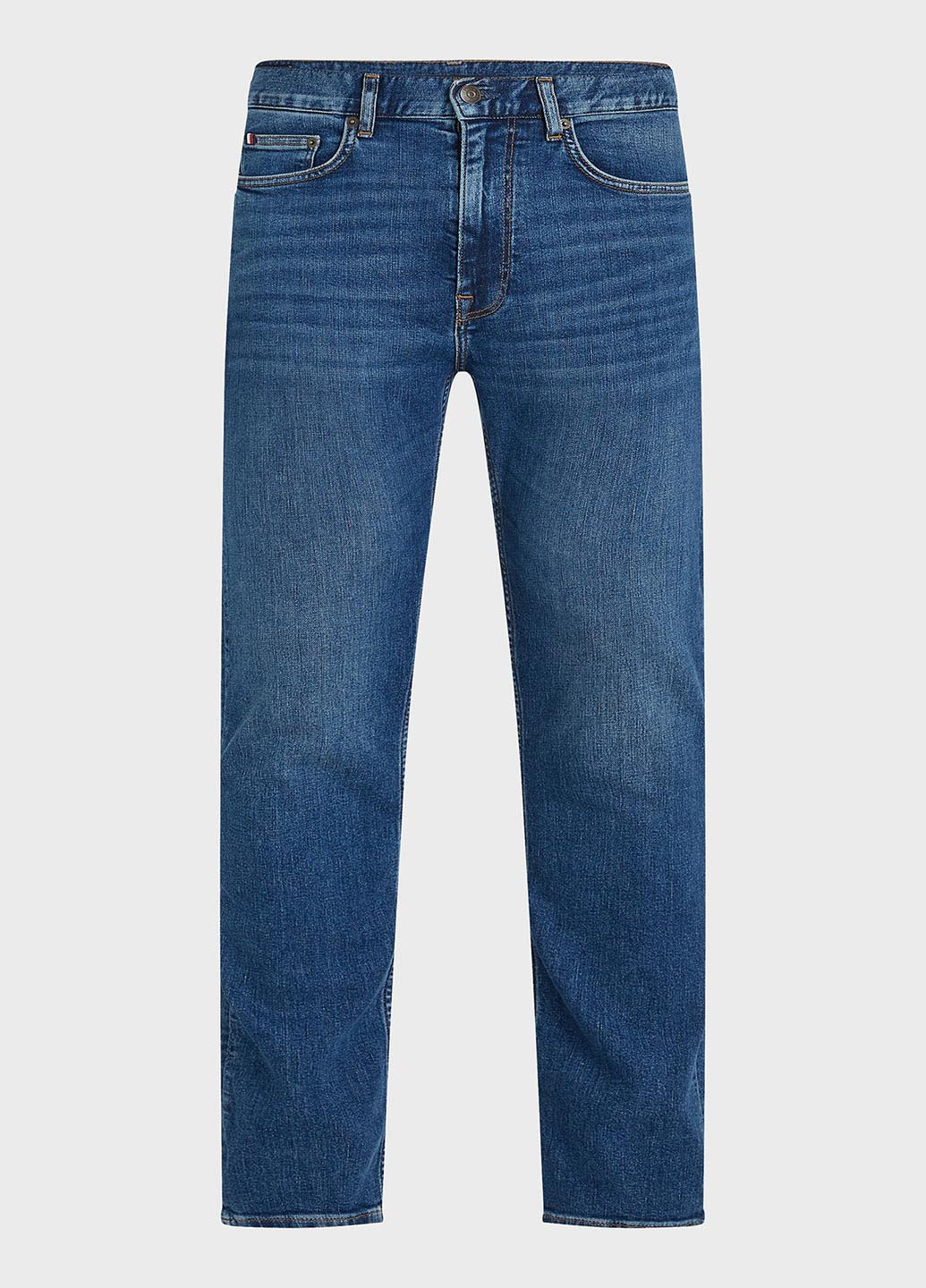 Синие демисезонные прямые джинсы Tommy Hilfiger