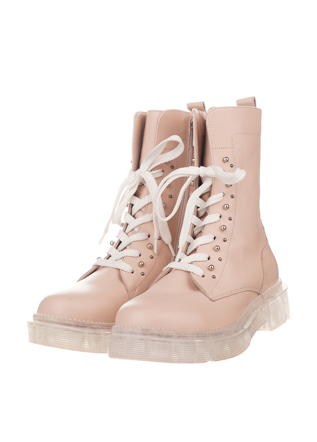 Осенние ботинки AURA со шнуровкой, с заклепками