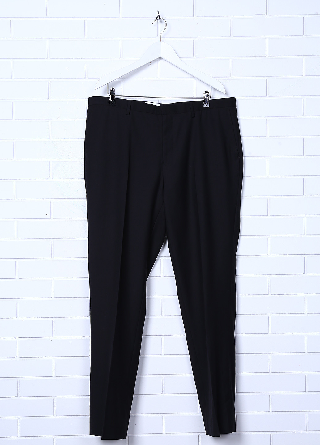 Черные классические демисезонные прямые брюки Burton Menswear London