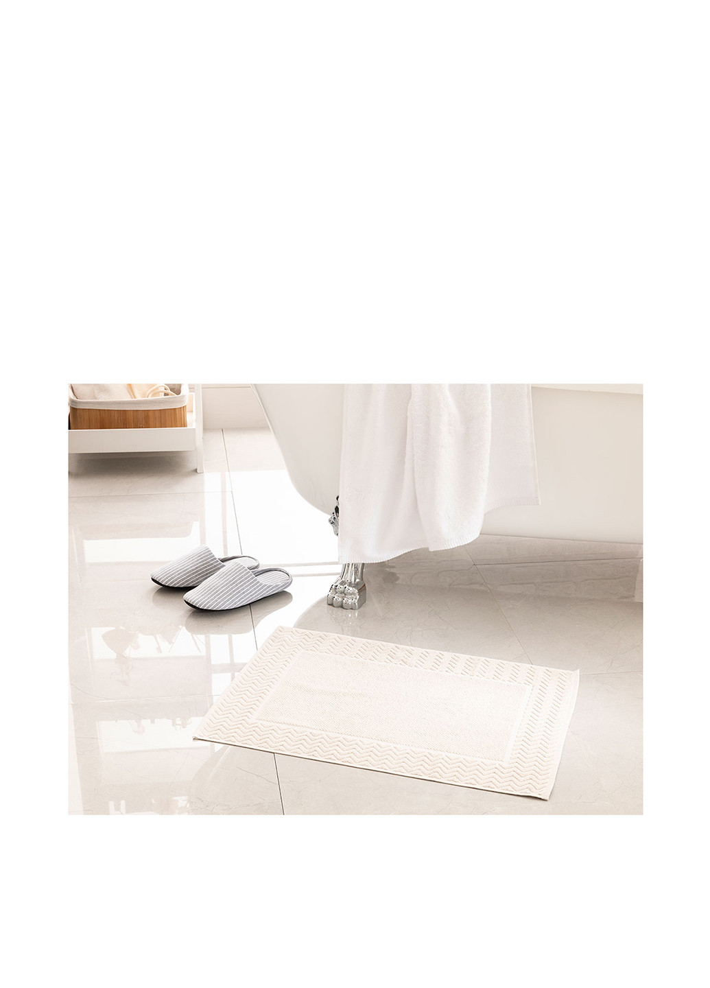 English Home полотенце для ног, 50х70 см однотонный светло-бежевый производство - Турция