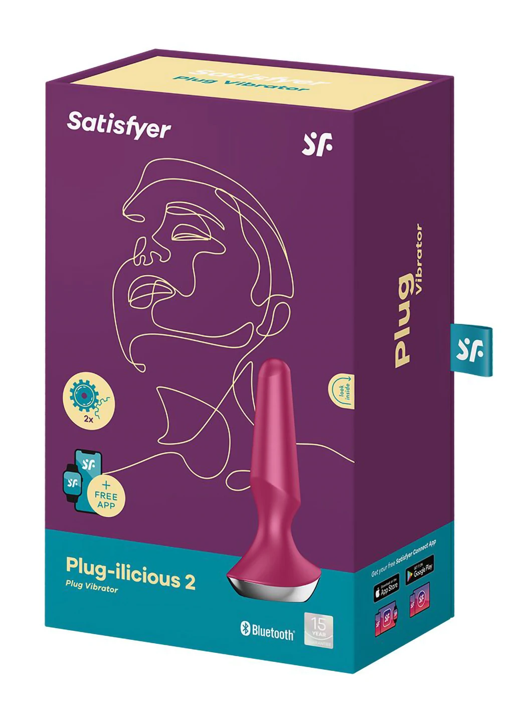 Анальна смарт-вібропробка Plug-ilicious 2 Berry Satisfyer (254152081)