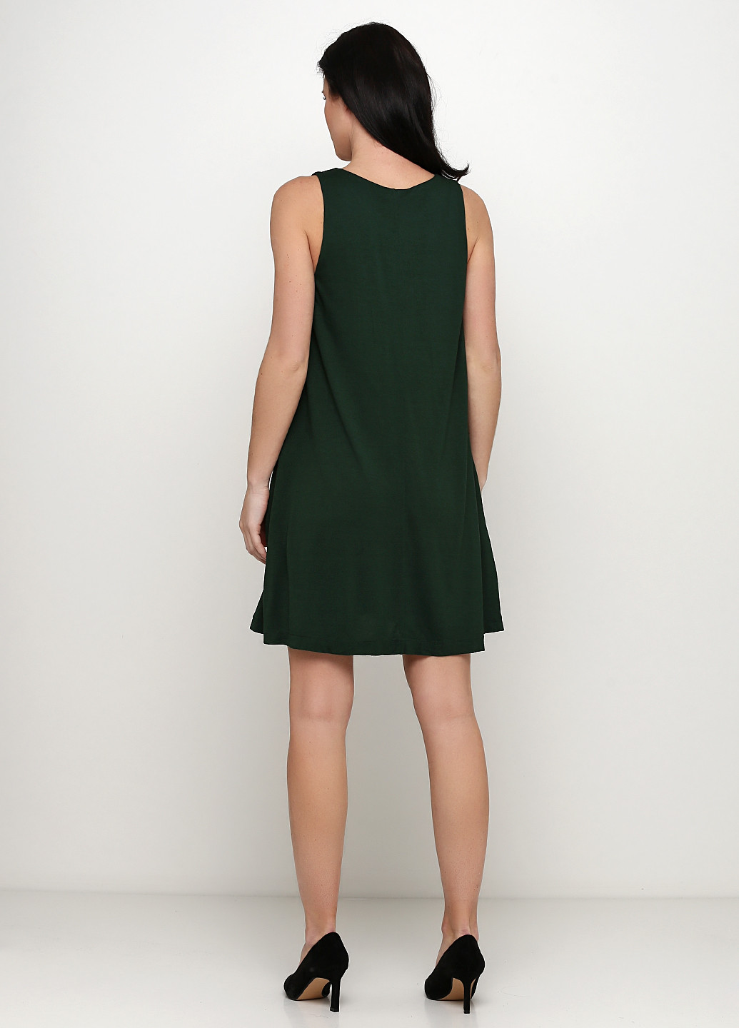 Темно-зелена кежуал сукня а-силует H&M однотонна