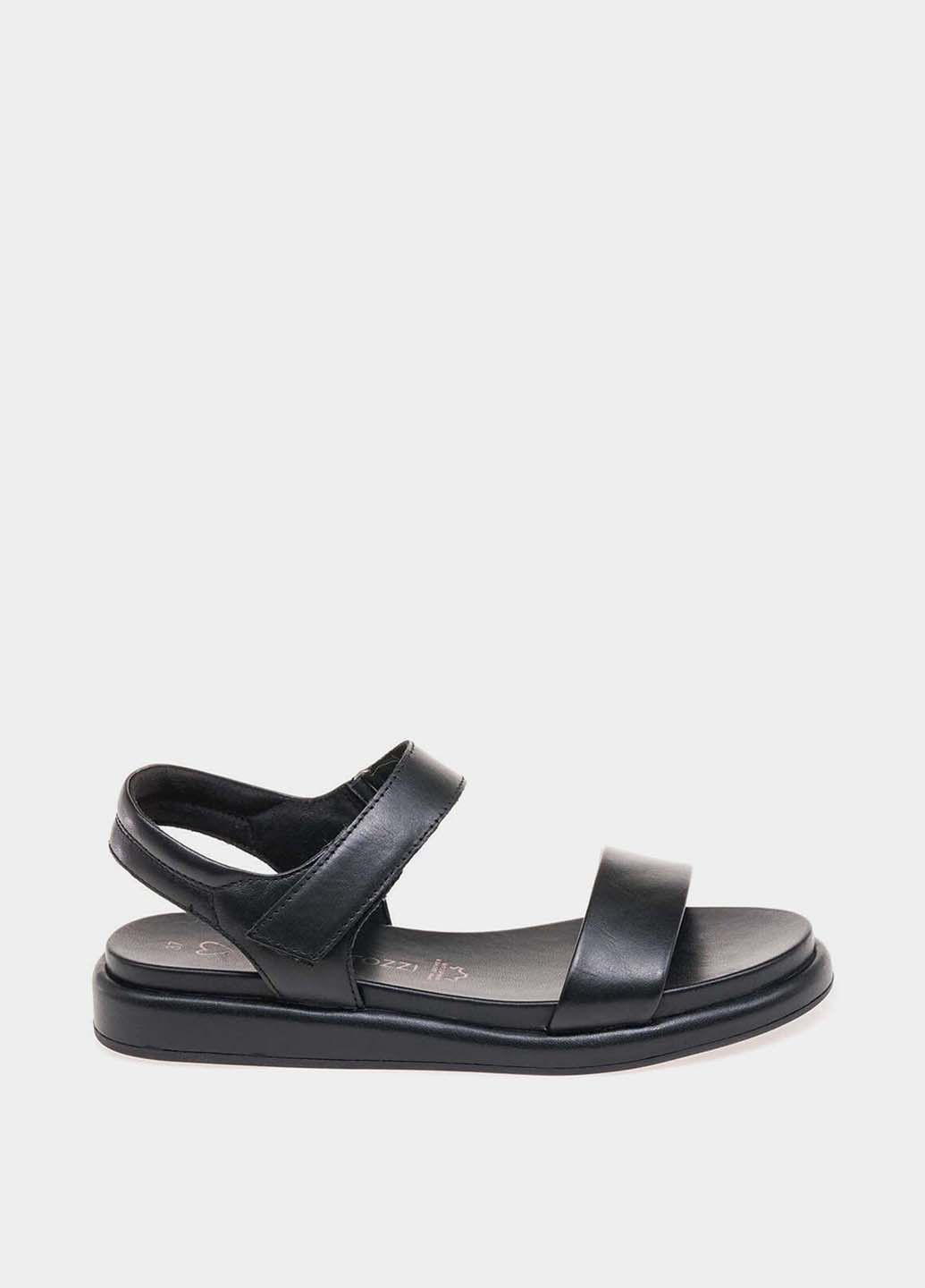 Черные босоножки Marco Tozzi на липучке